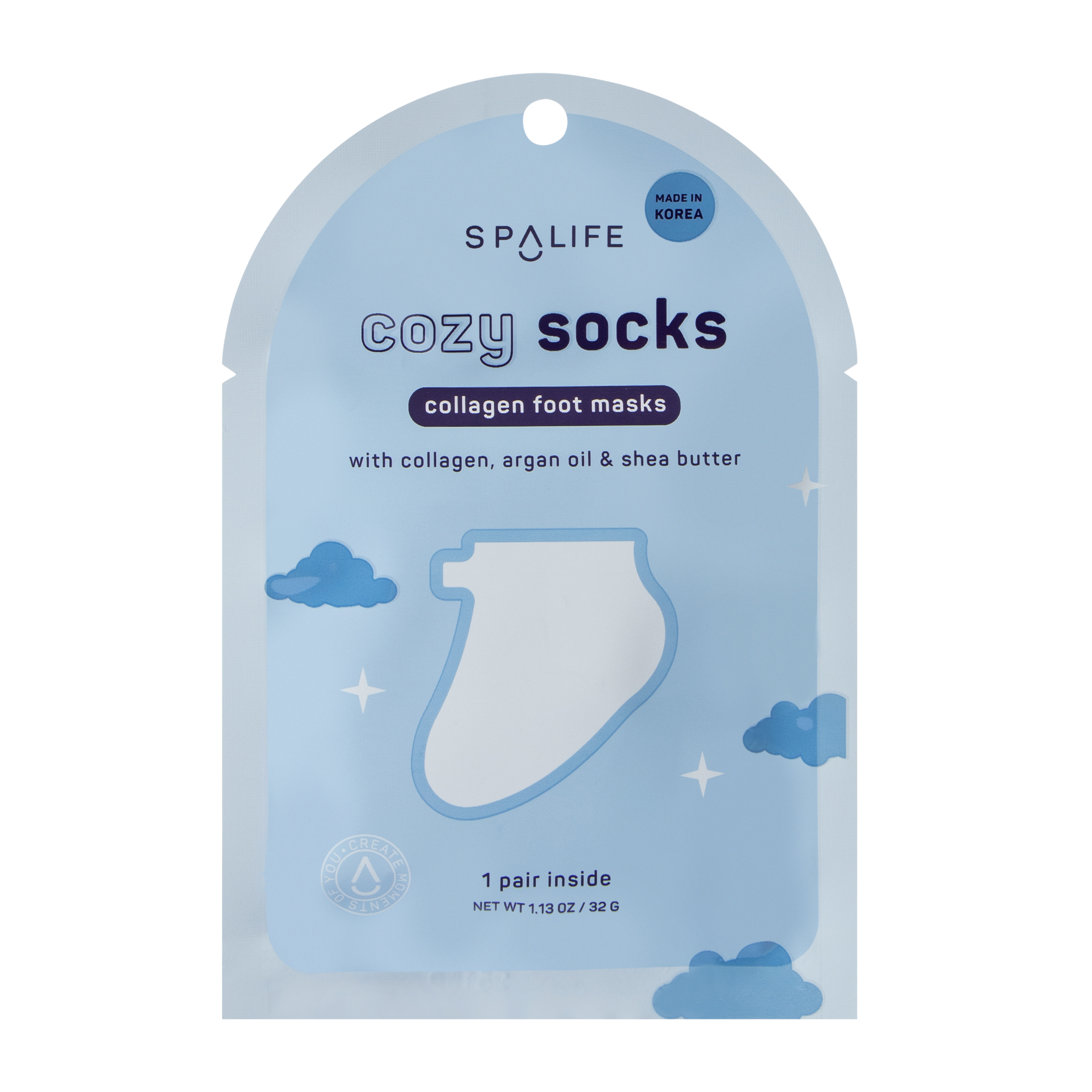 Spalife Cozy Socks Collagen Foot Mask 1-Pair