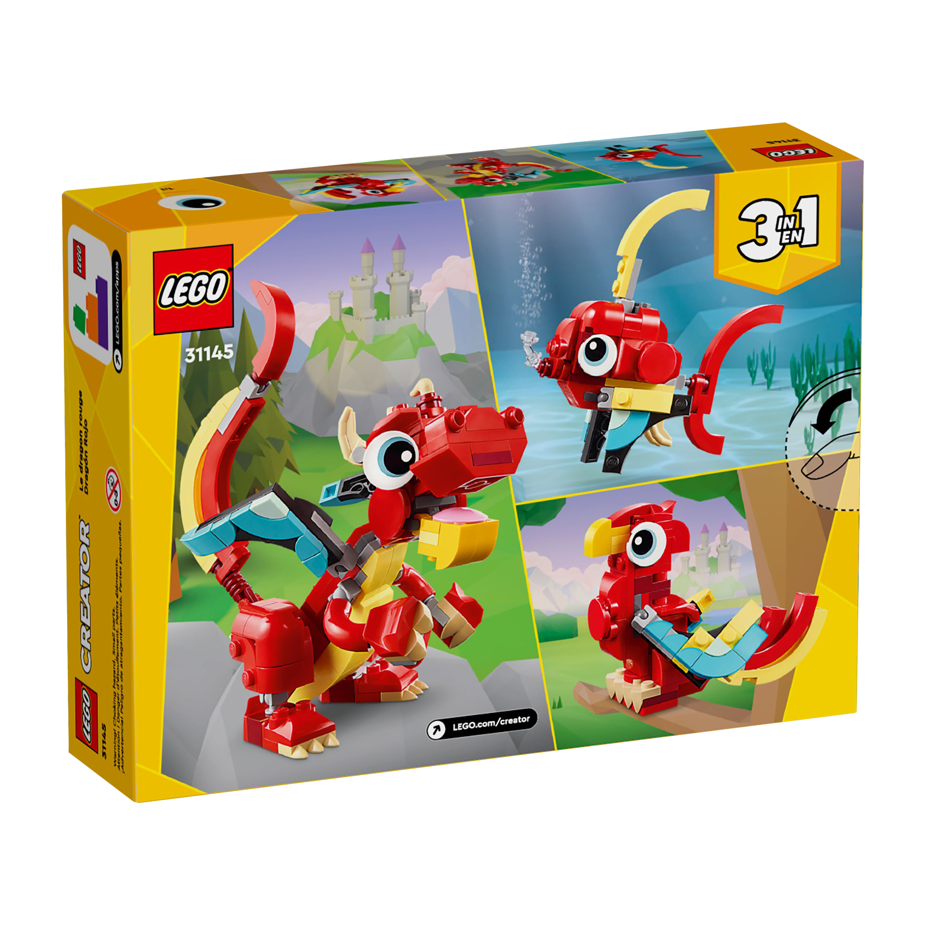 Lego® Creator™ 3-In-1 Red Dragon Building Toy