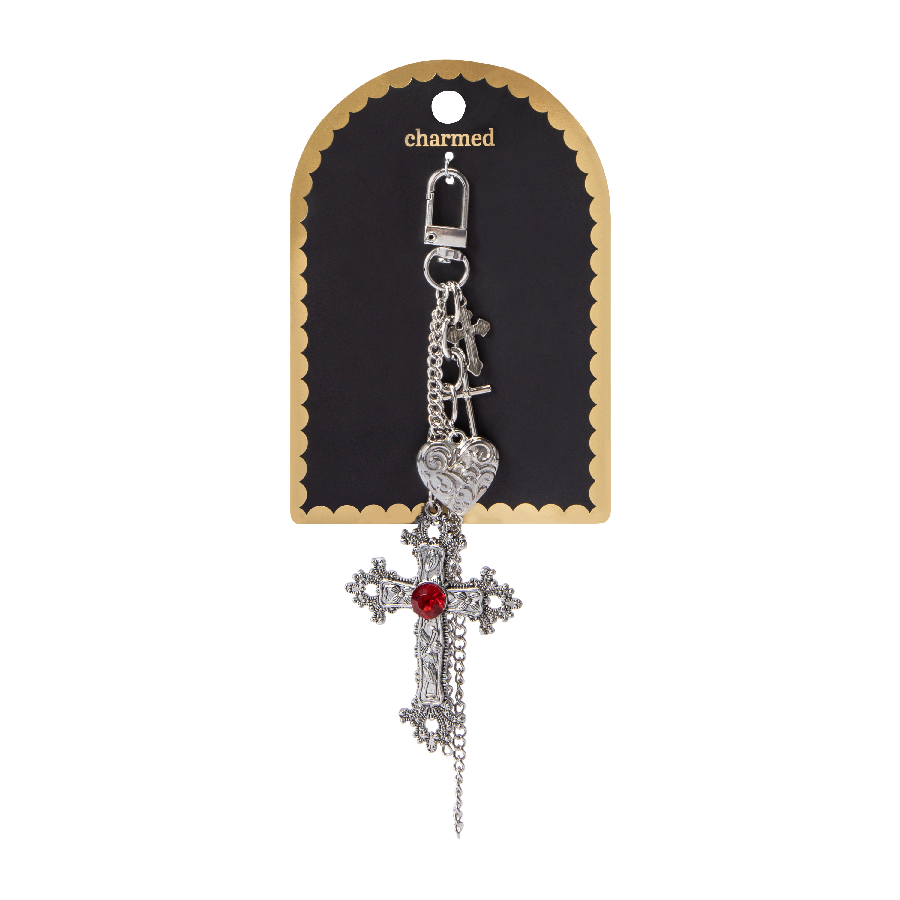 Charmed Goth Cluster Key Ring