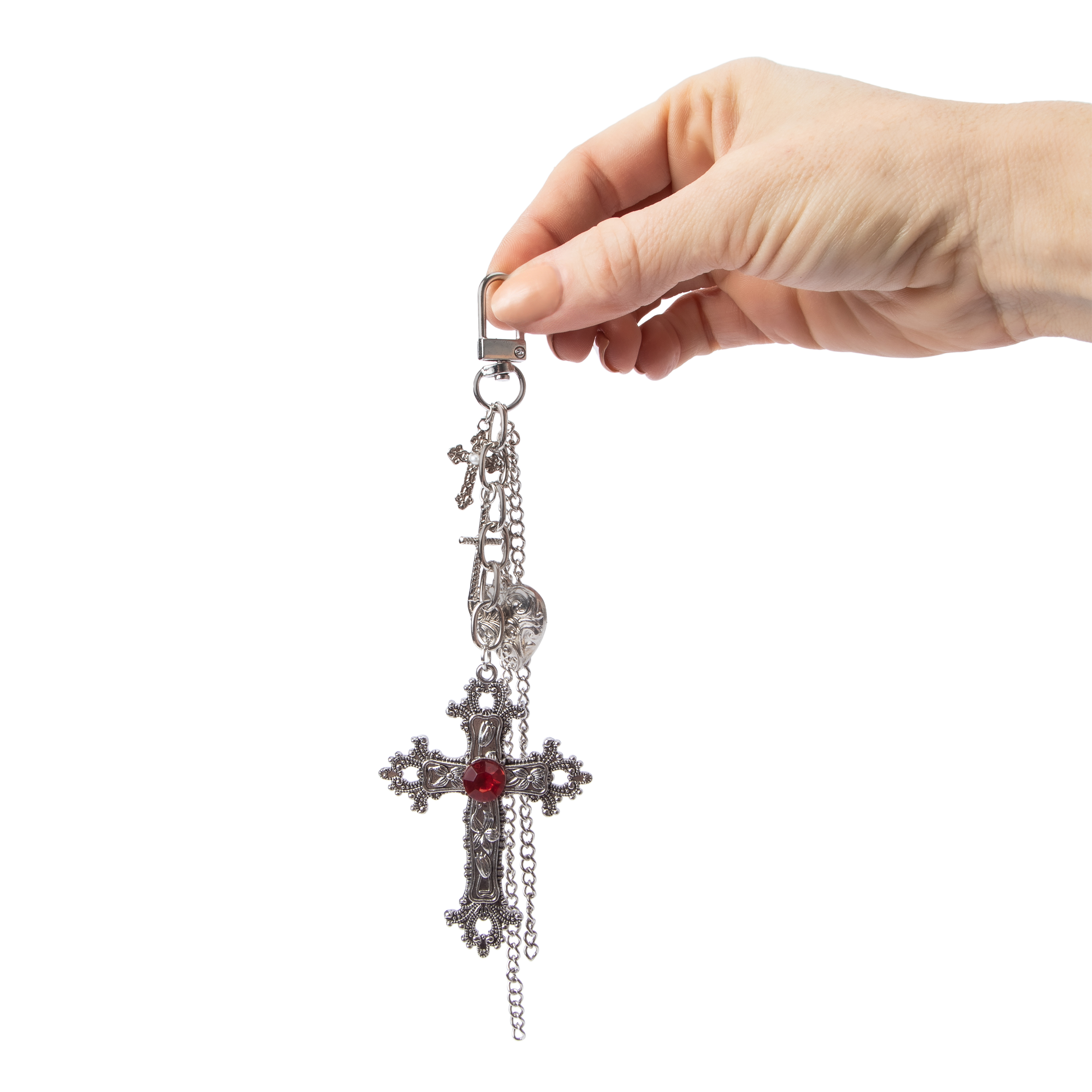 Charmed Goth Cluster Key Ring