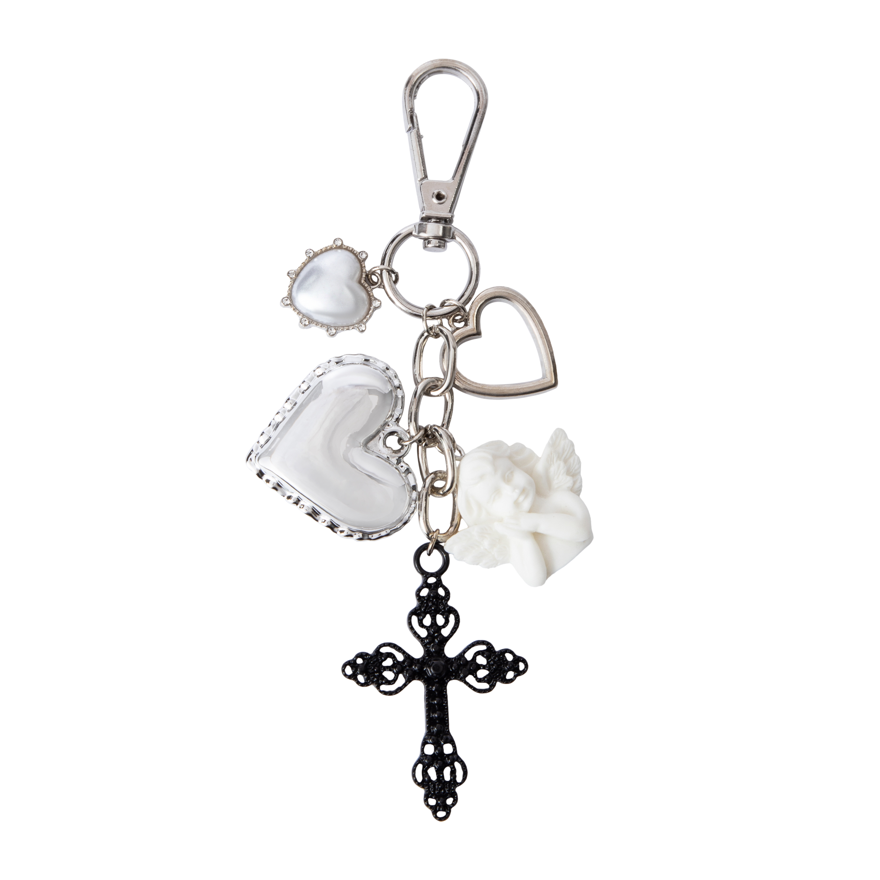 Charmed Cluster Angel Key Ring