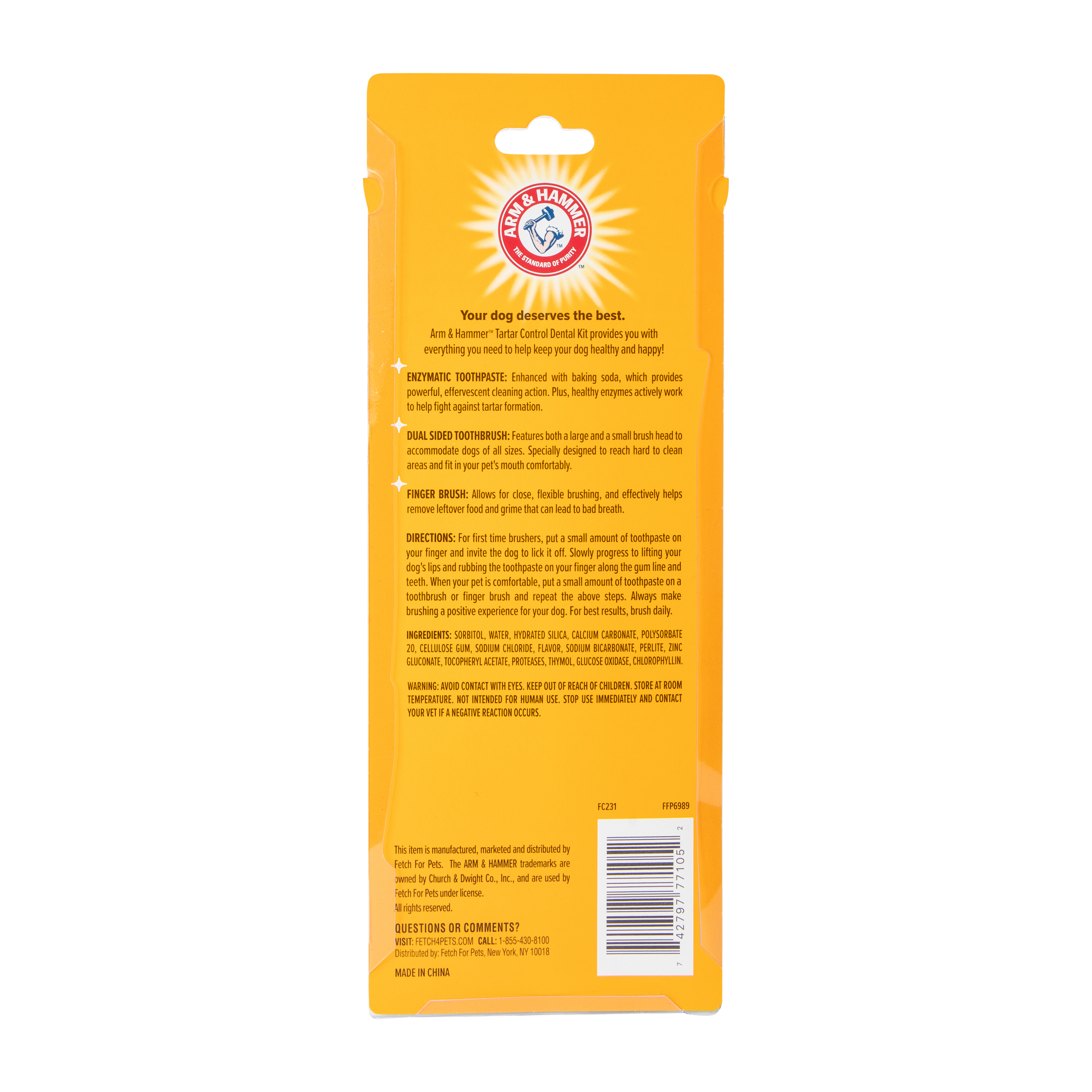 Arm & Hammer™ Banana Mint Tartar Control Dental Kits For Dogs