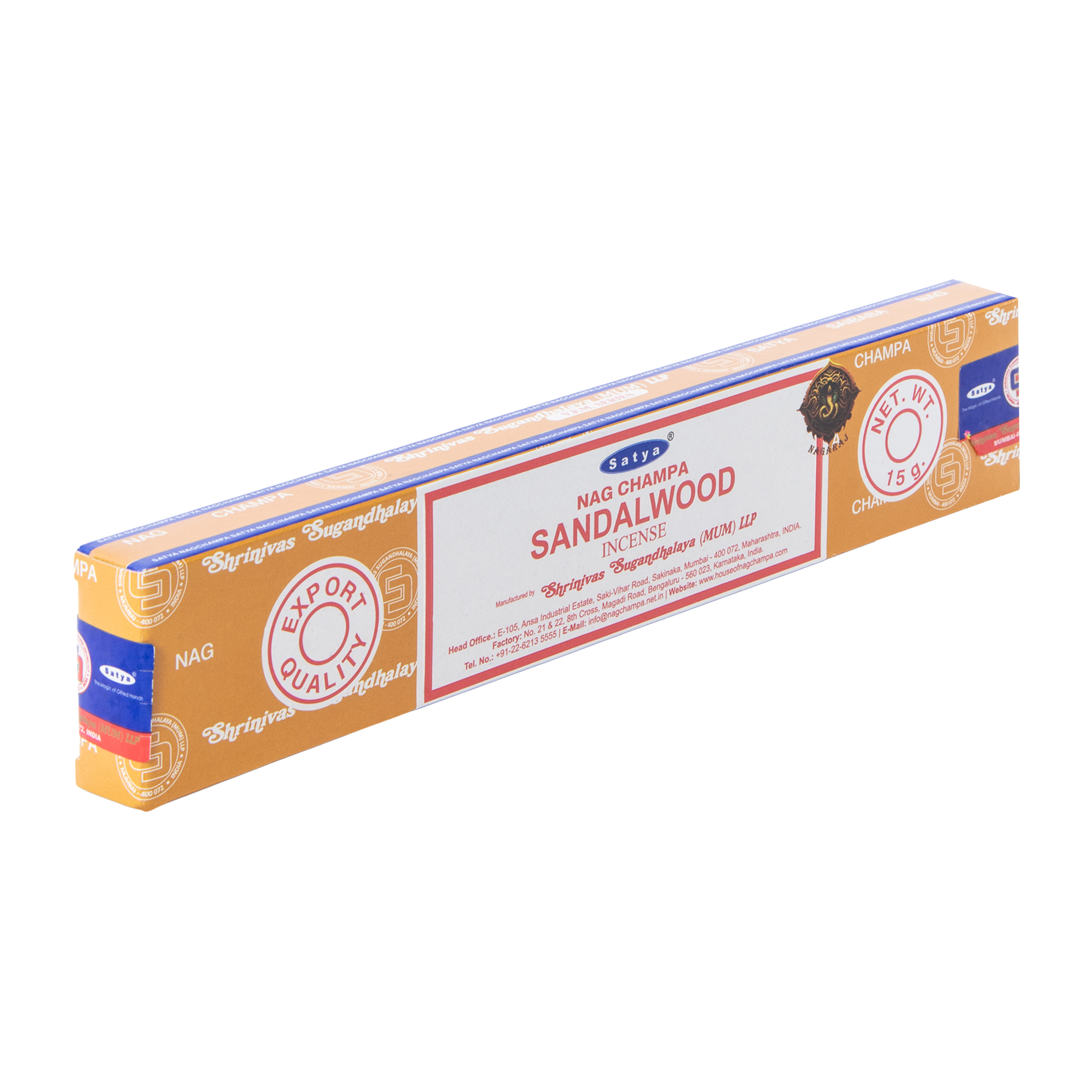 Satya® Naga Champa Sandalwood Incense