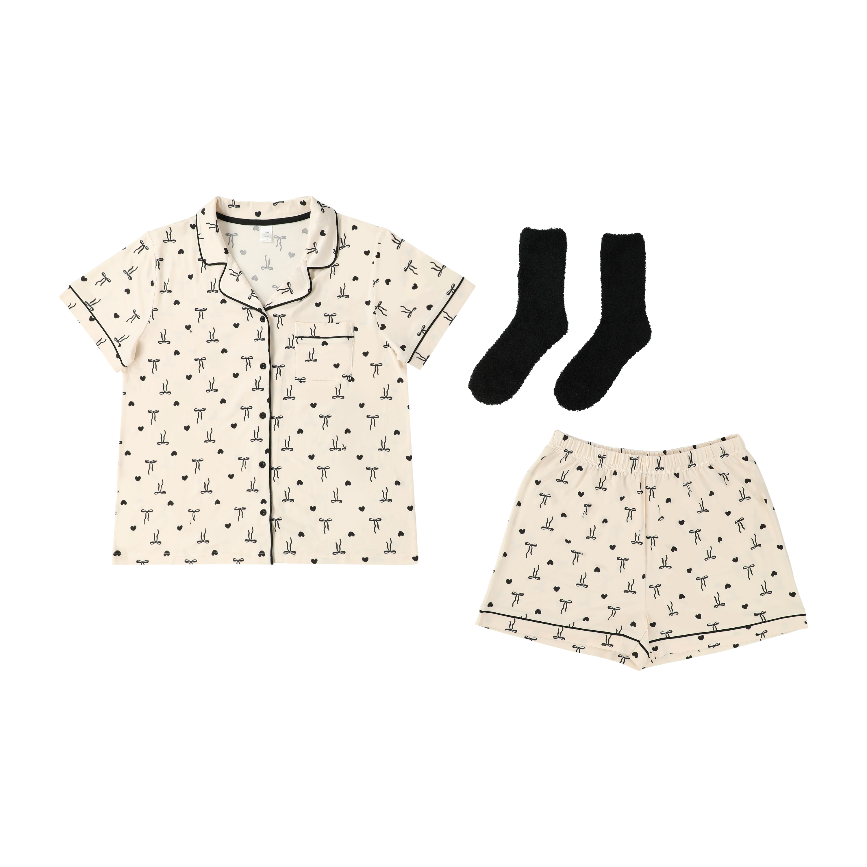 Juniors Notch Collar PJ Short Set 3-Pack