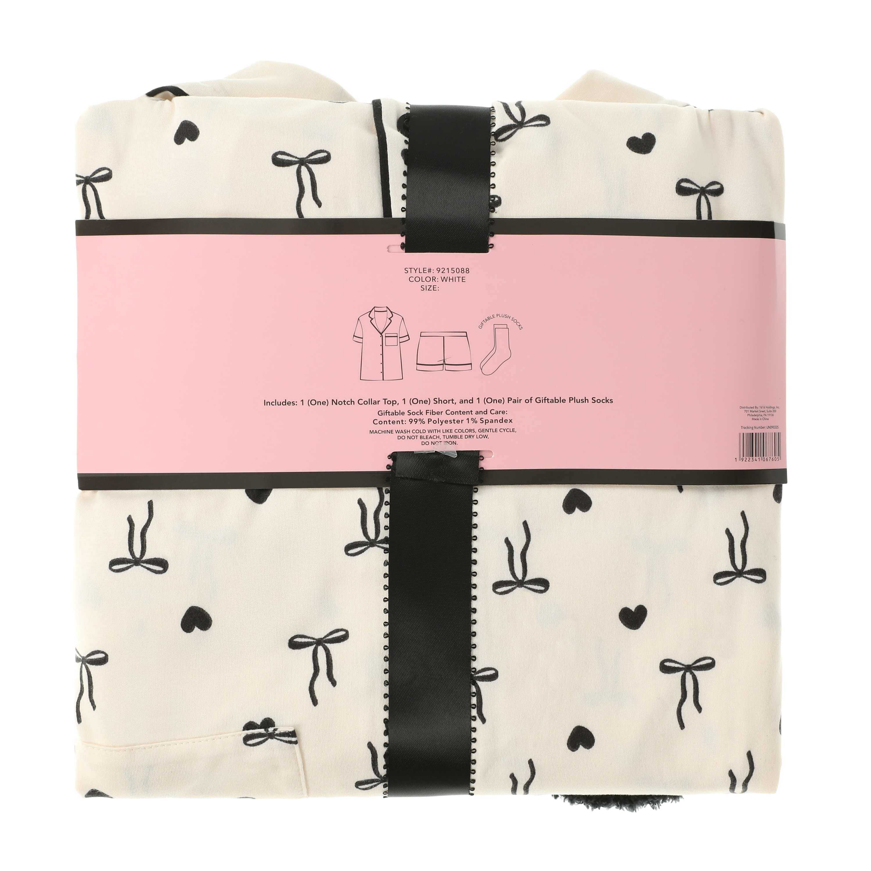 Juniors Notch Collar PJ Short Set 3-Pack