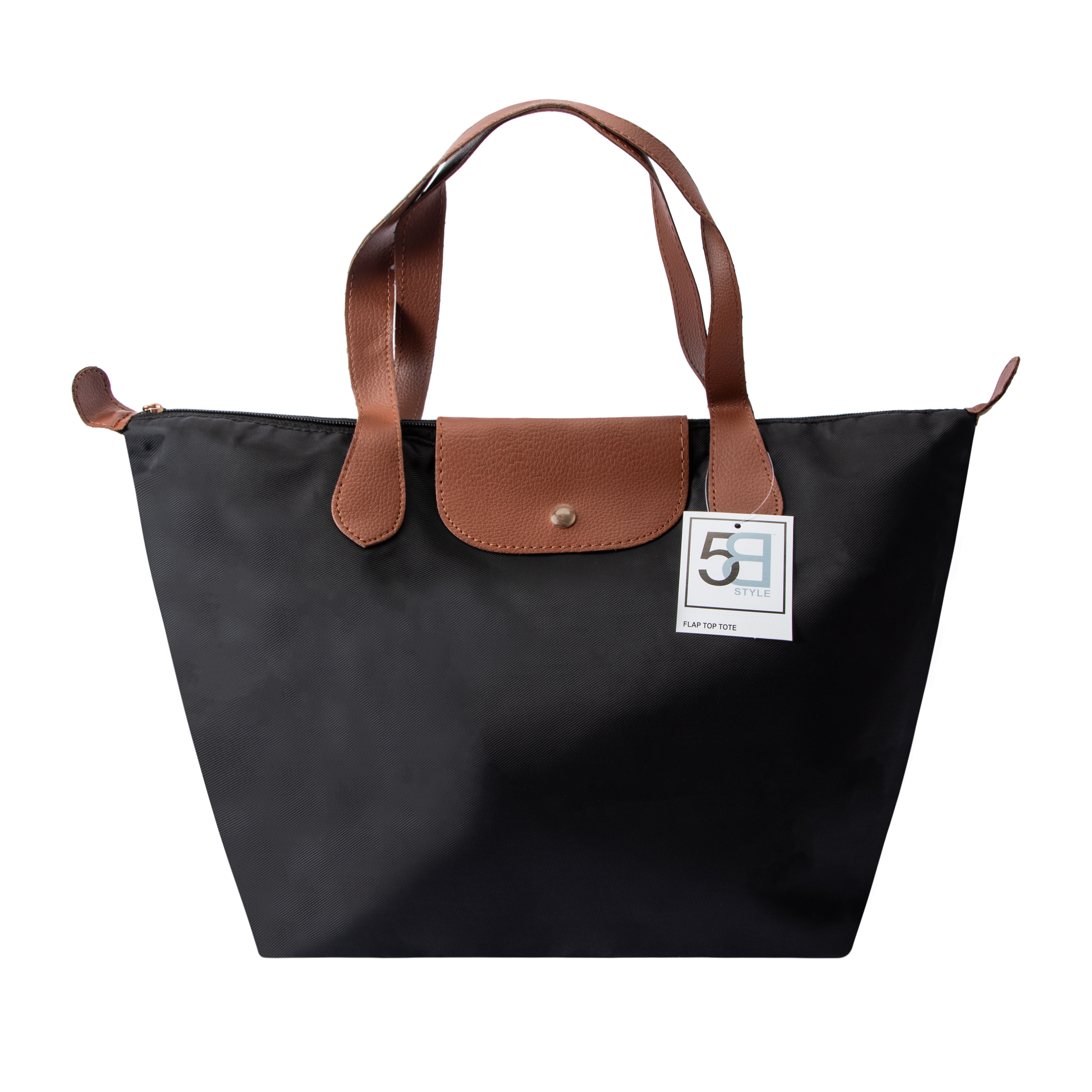 Flap Top Tote Bag