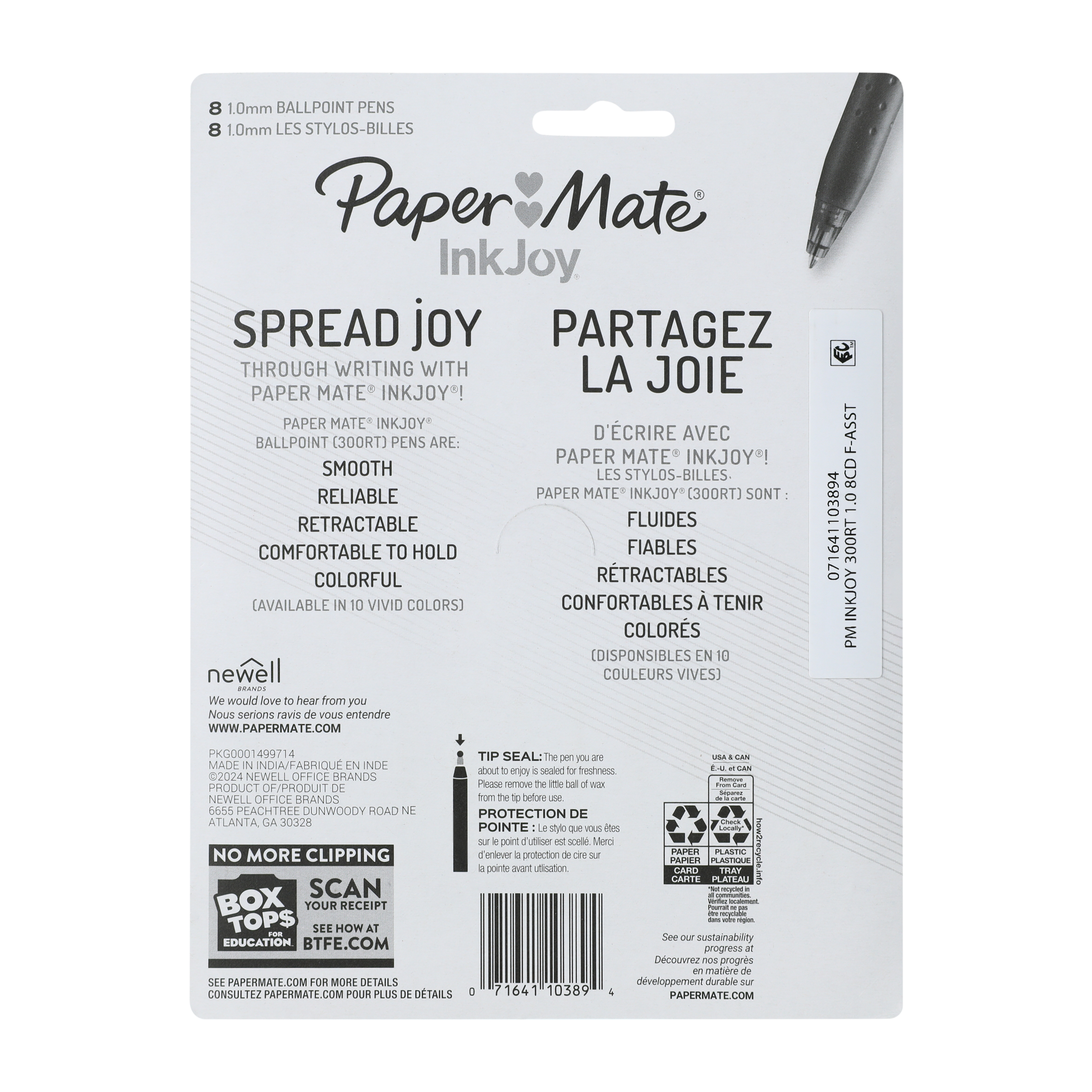 Paper Mate® Ink Joy Ballpoint Pen 8-Pack