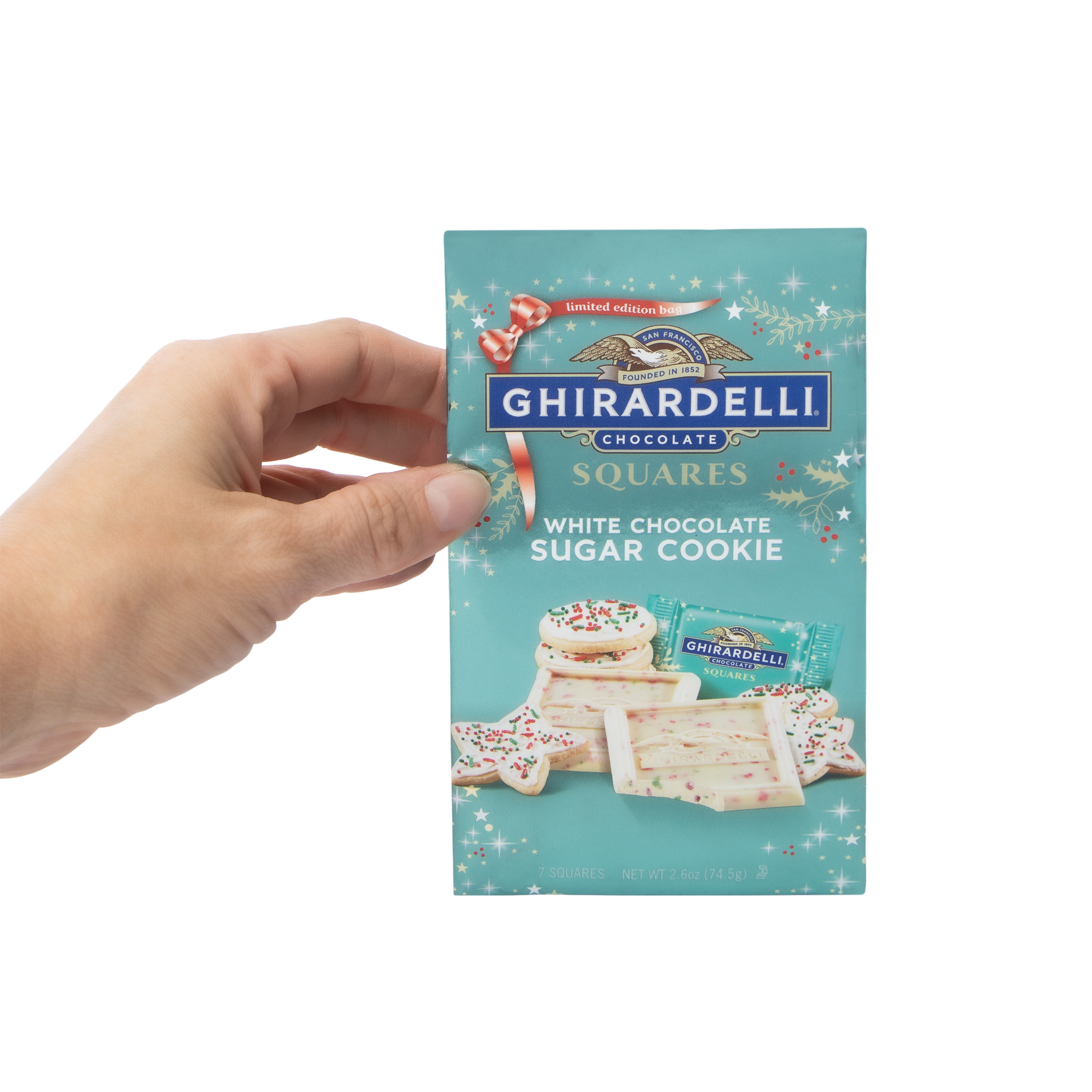 Ghirardelli® Limited Edition White Chocolate Sugar Cookies Squares Chocolates 2.6oz