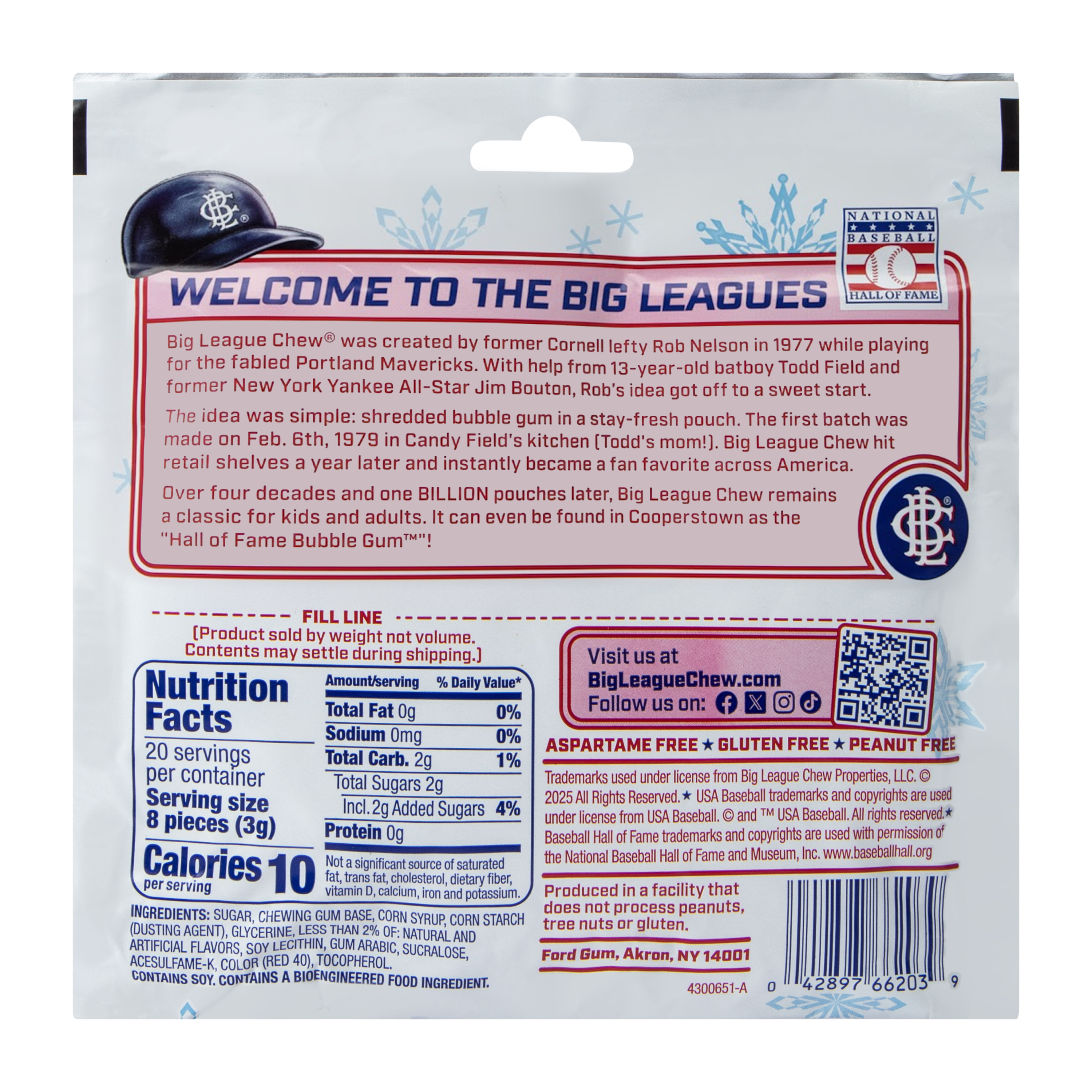 Big League Chew® Pickoff Peppermint™ 2.12oz