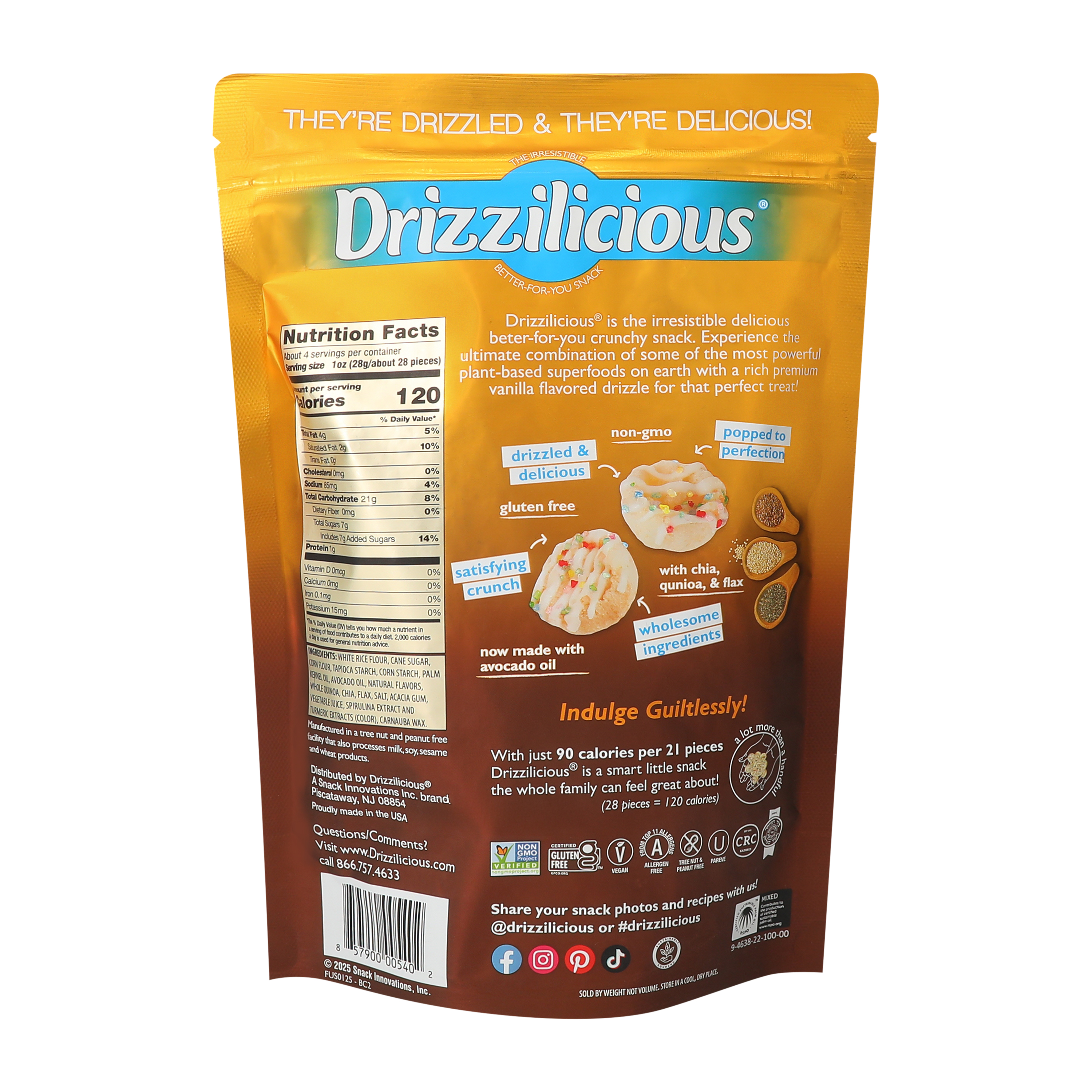Drizzilicious® Birthday Cake Bites 4oz