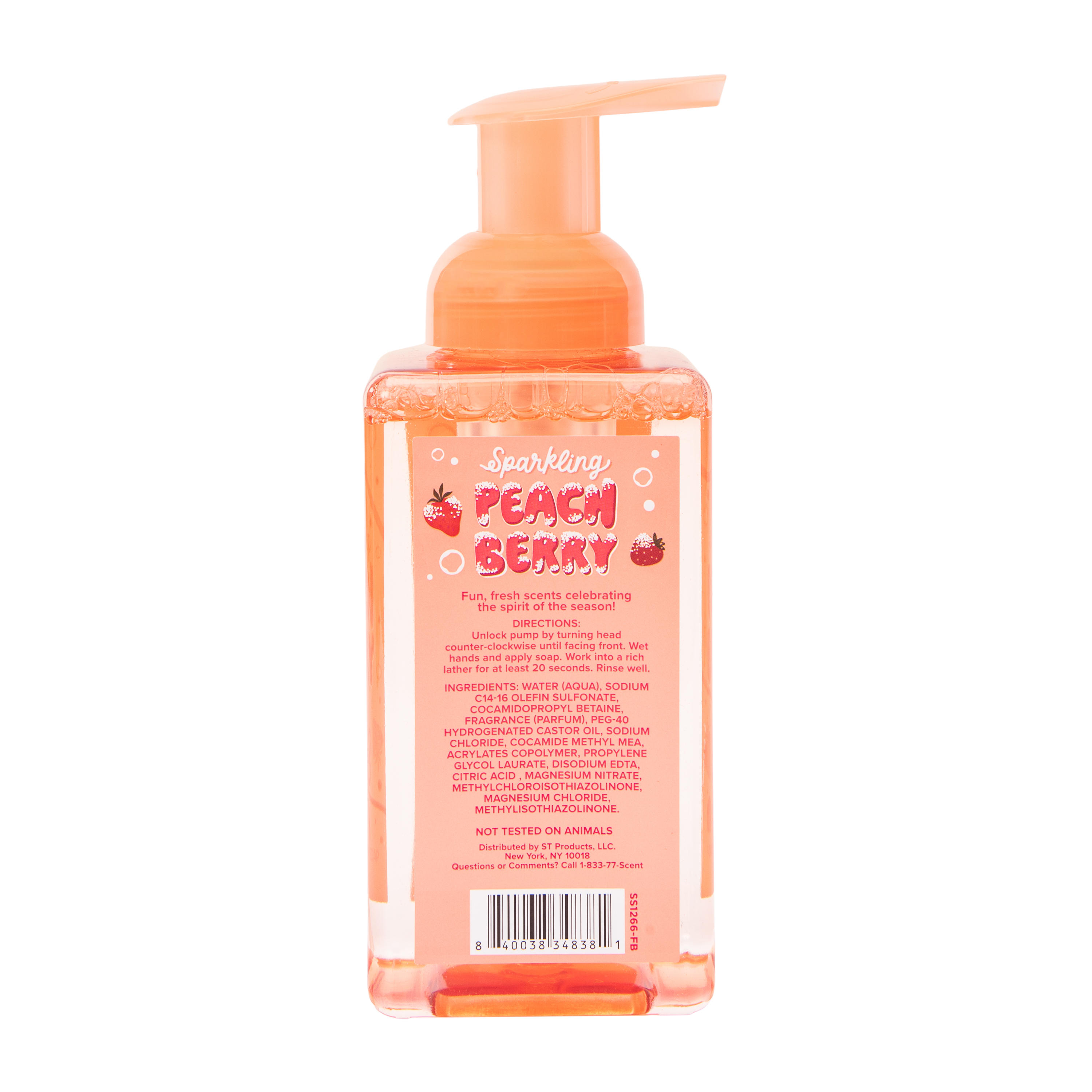 ScentXScent Sparkling Peach Berry Foaming Hand Soap 14.8oz