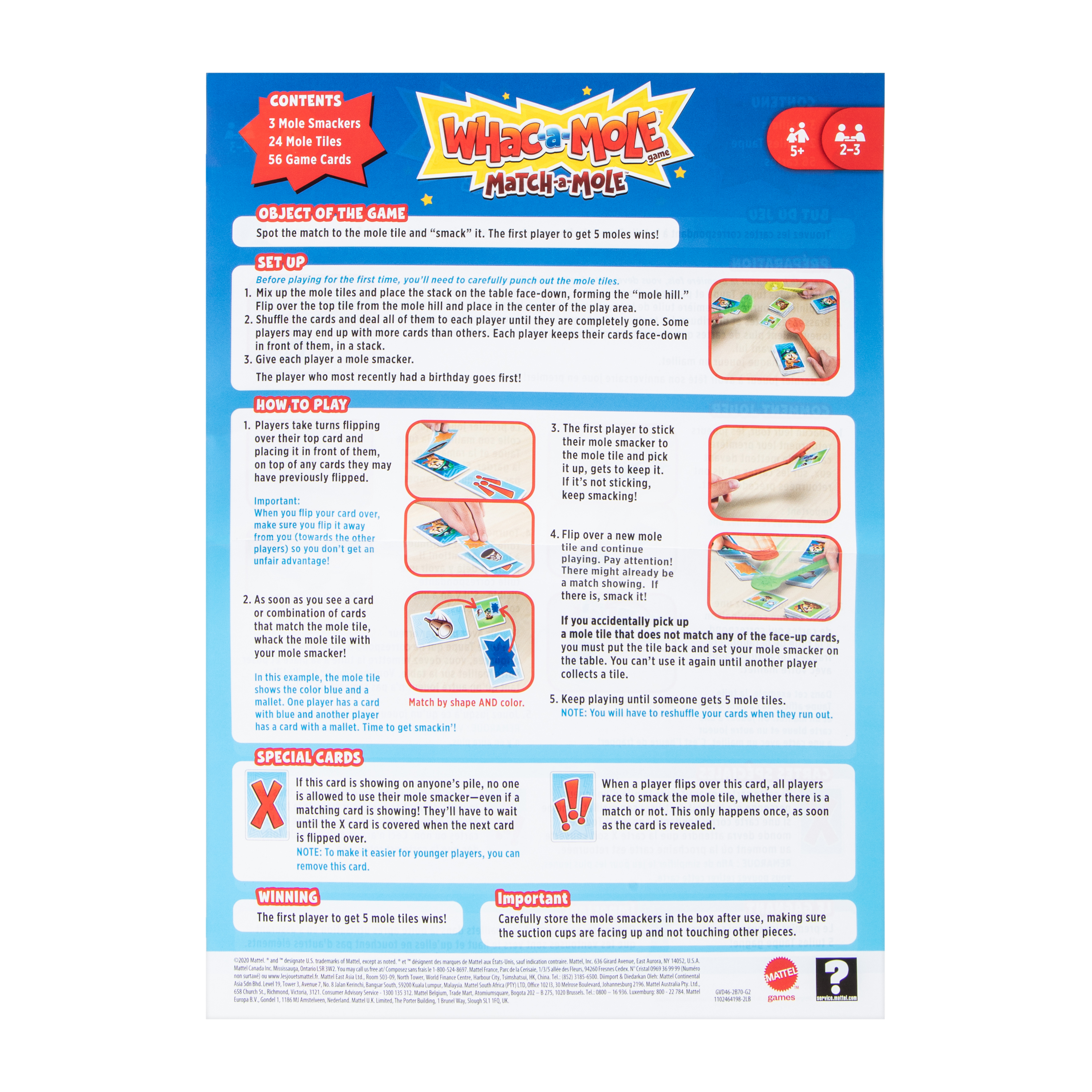 Whac-A-Mole™ Match-A-Mole™ Game