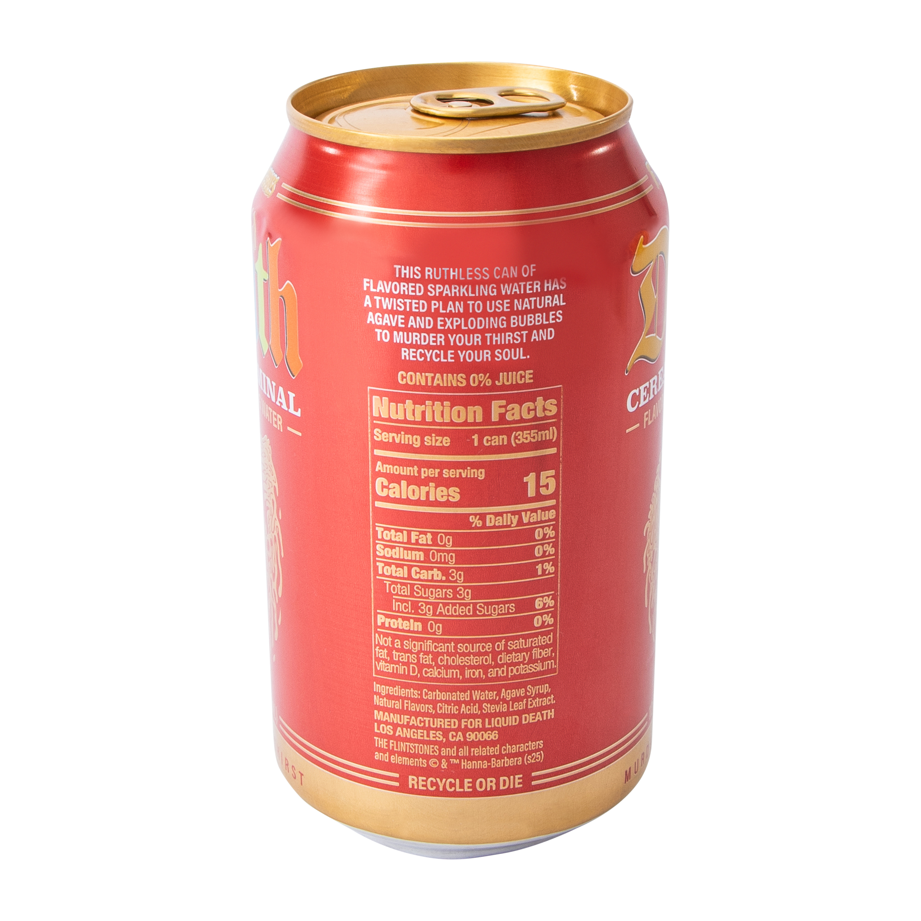 Liquid Death Cereal Criminal Flavored Sparkling Water 12oz