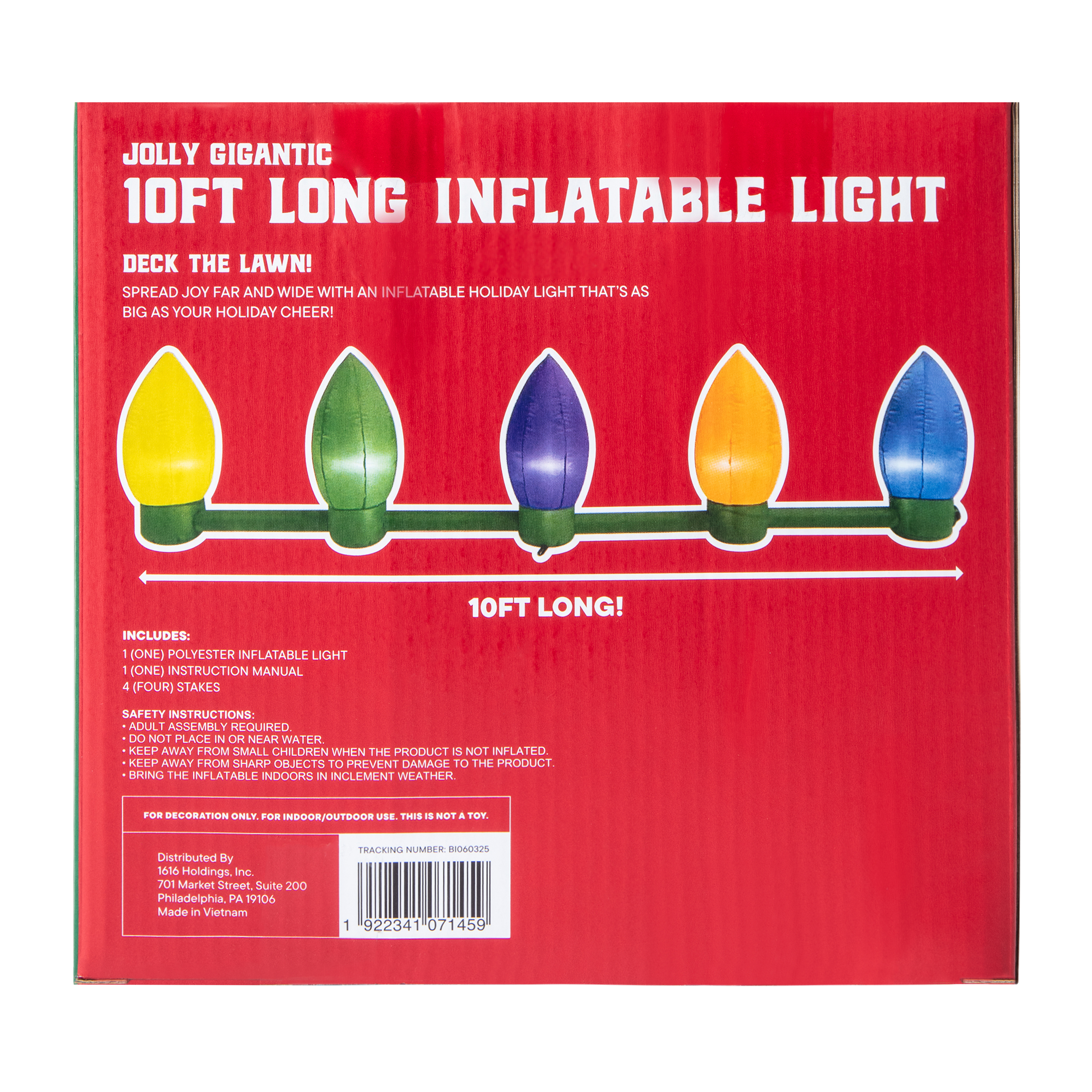 Jolly Gigantic 10ft. Long Inflatable Light