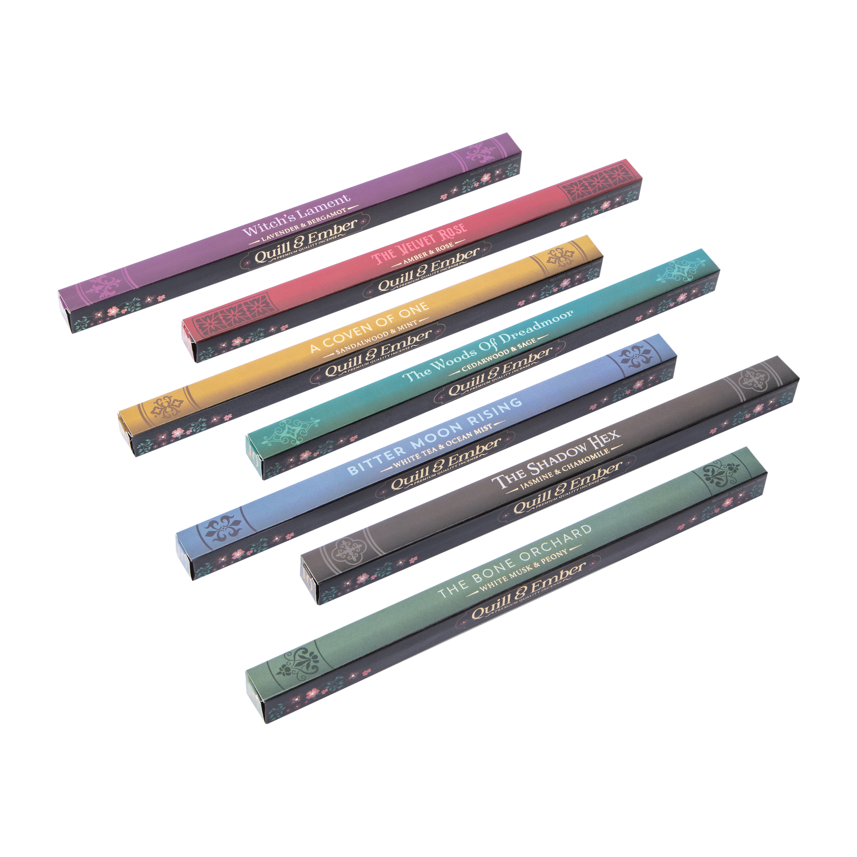 Quill & Ember Premium Quality Incense 70- Variety Pack