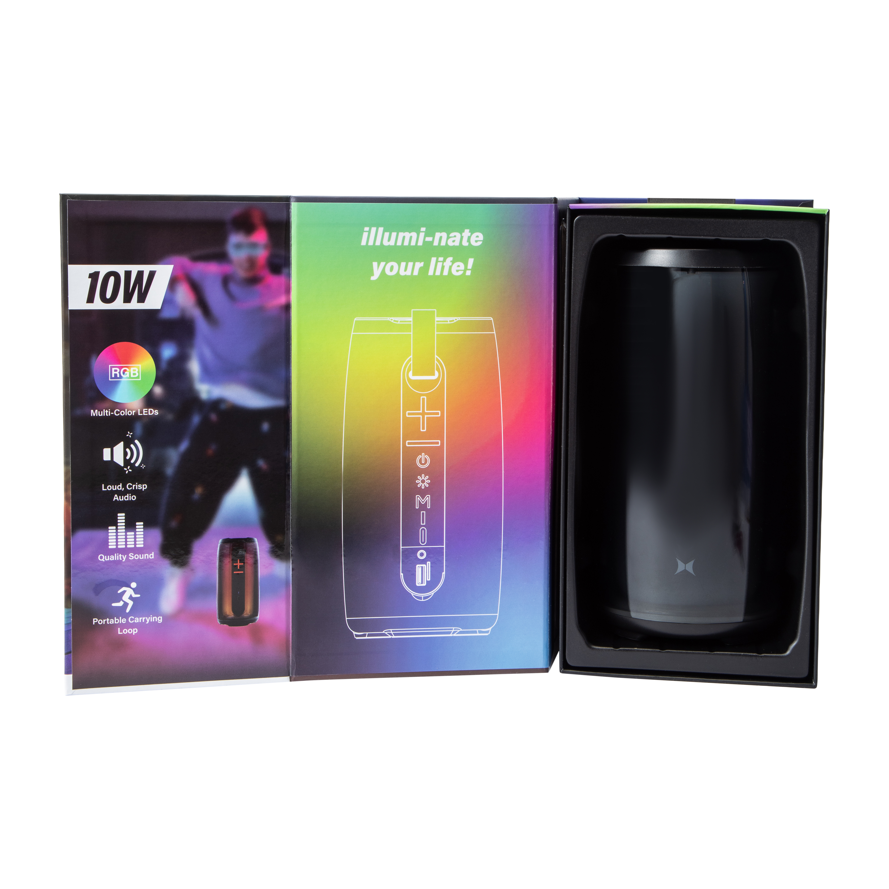 Xtreme Sound™ Illumi LED Light Show Bluetooth® Speaker 10W