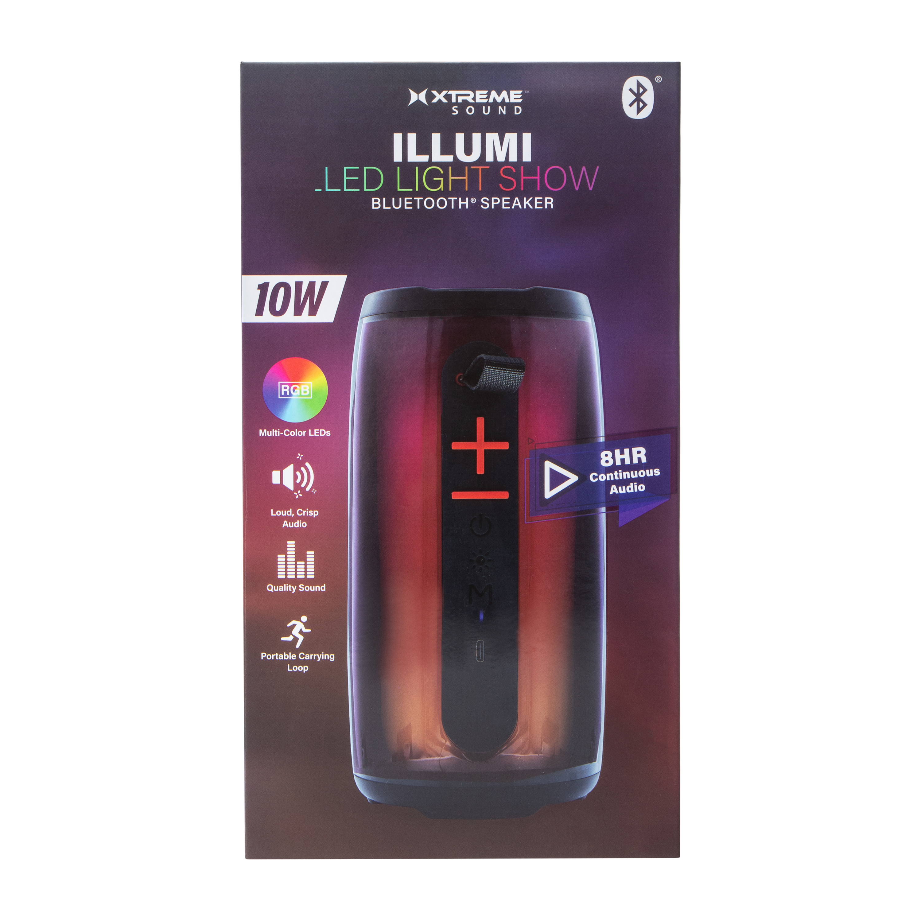 Xtreme Sound™ Illumi LED Light Show Bluetooth® Speaker 10W