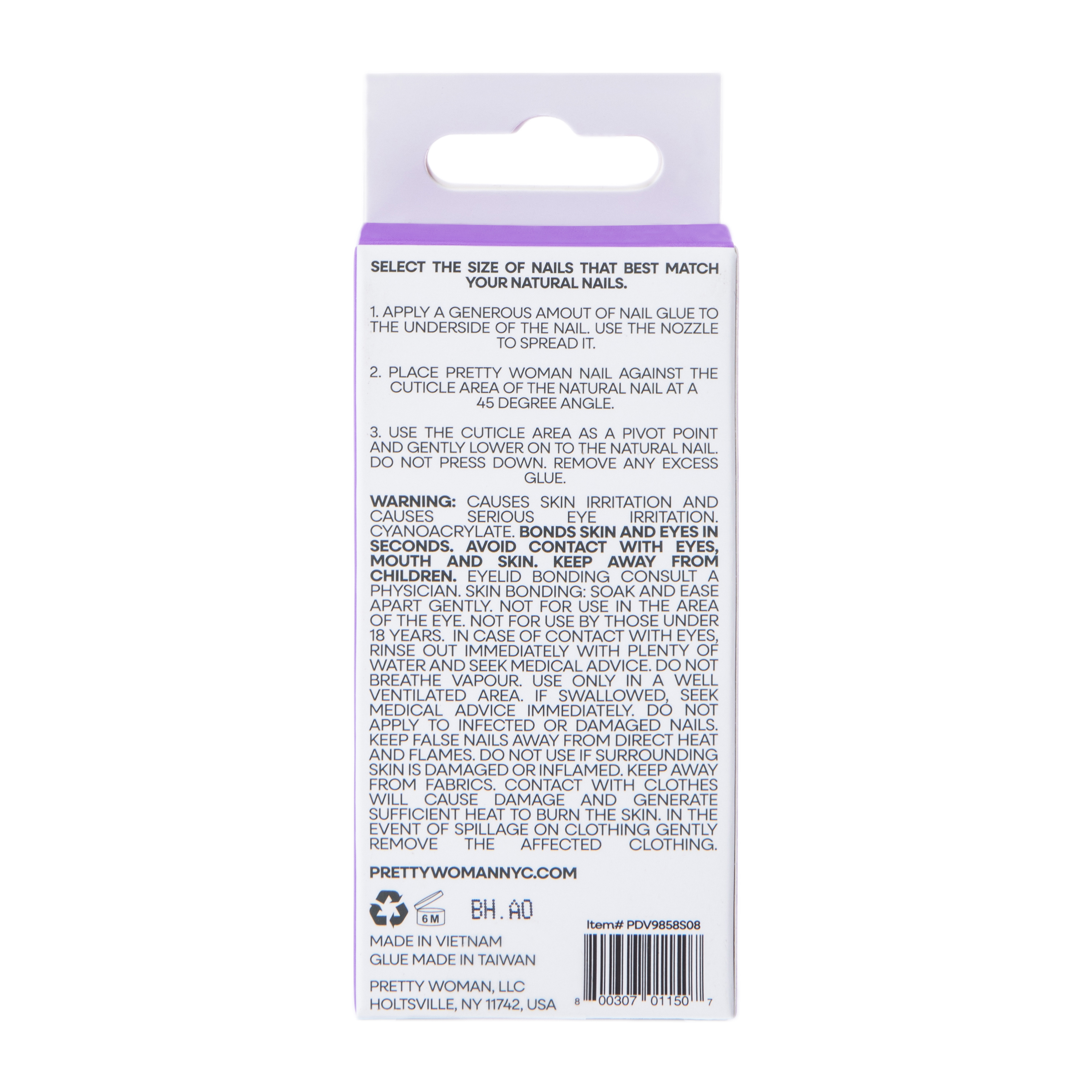 Pretty Woman Style Faux Nails Set 24-Count