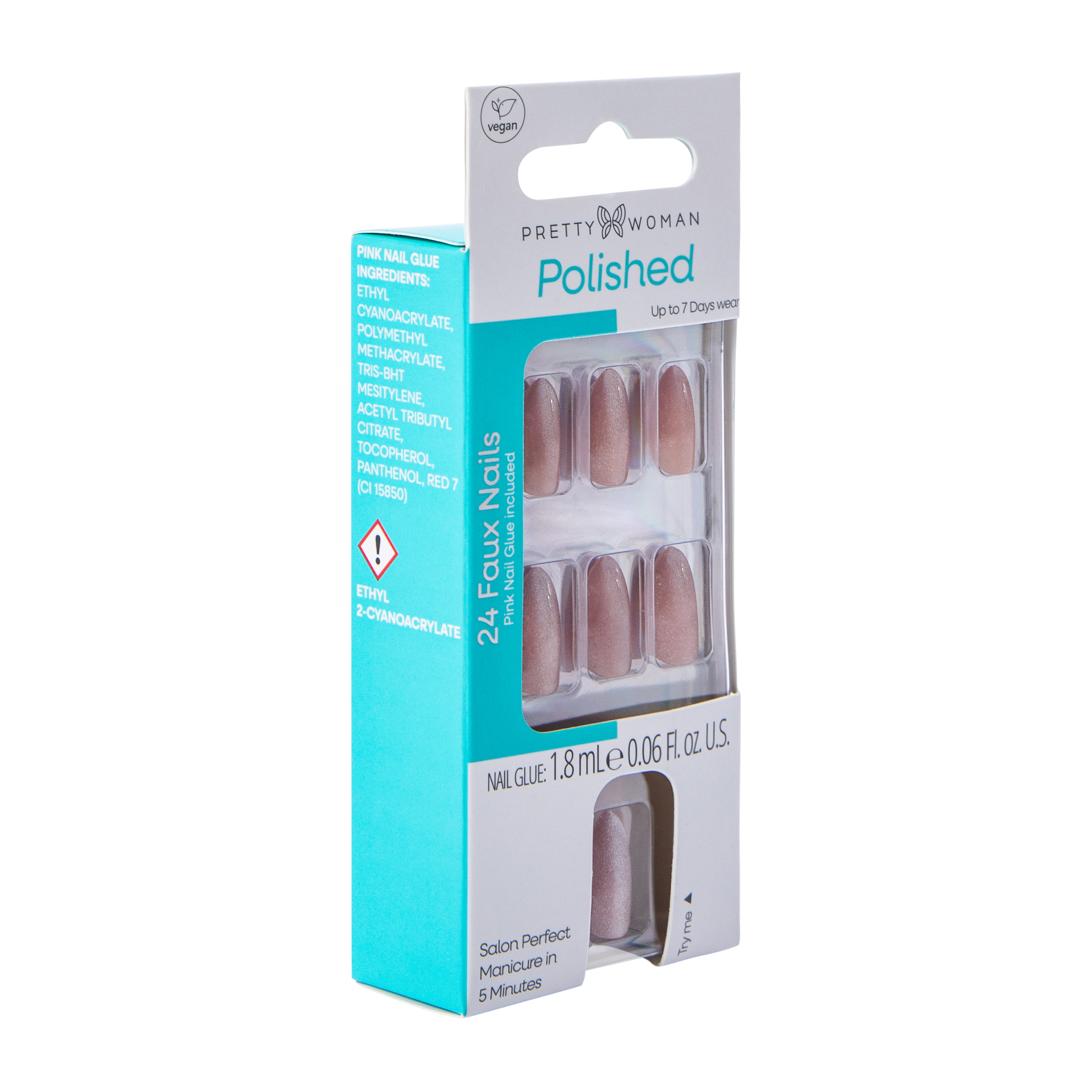 Pretty Woman Polished Faux Nails Set 24-Count