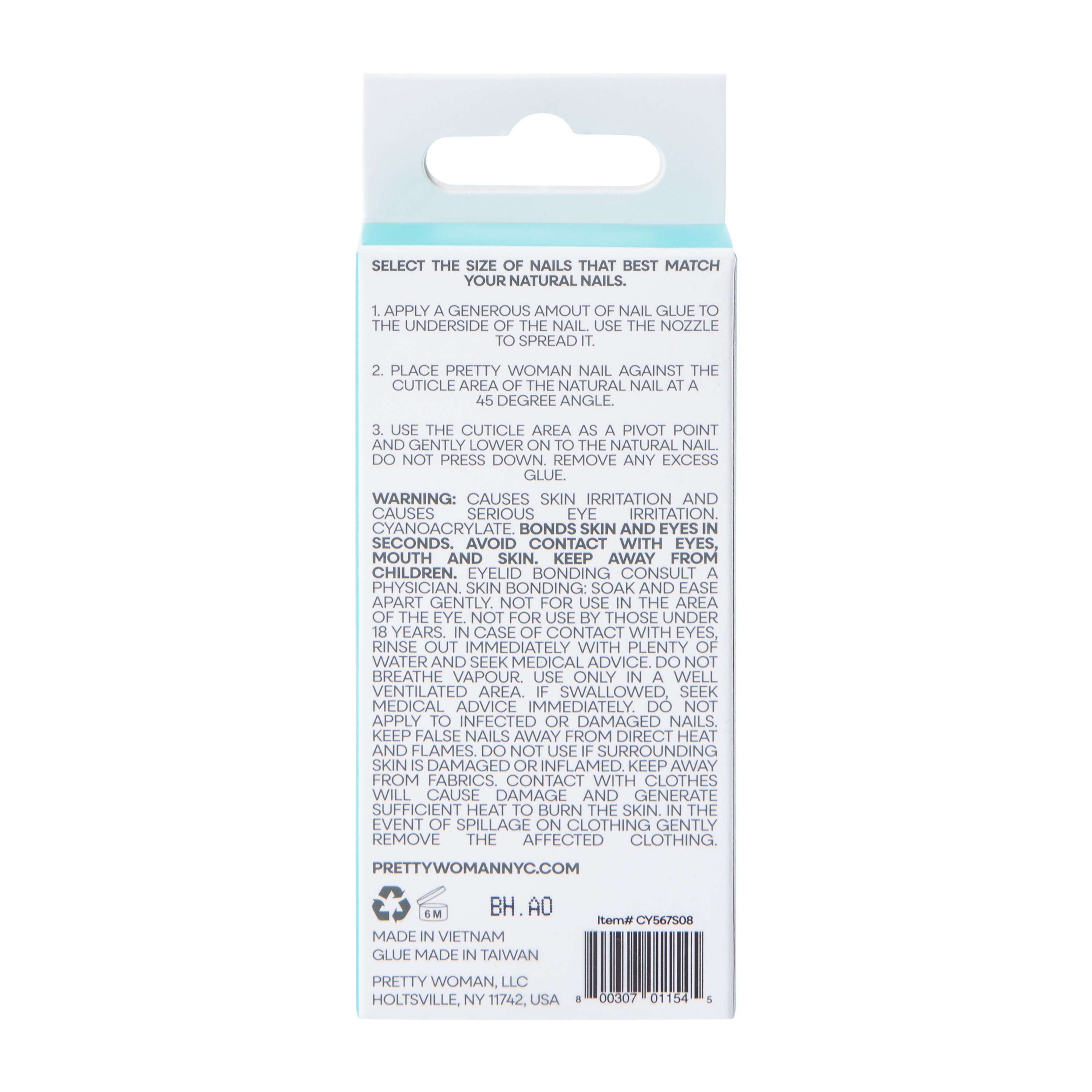 Pretty Woman Polished Faux Nails Set 24-Count