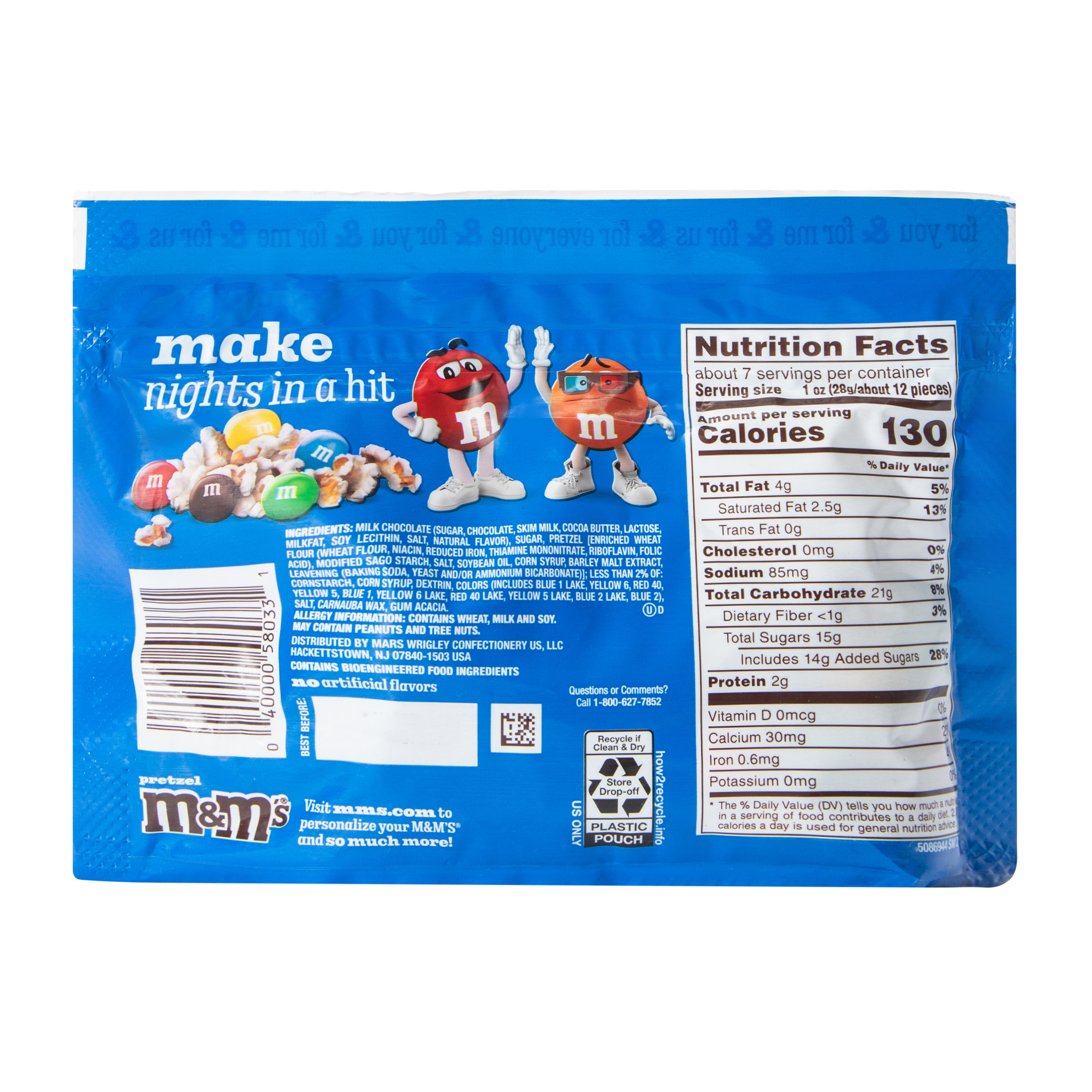 M&M's® Pretzel Sharing Size Chocolate Candies 7.40oz