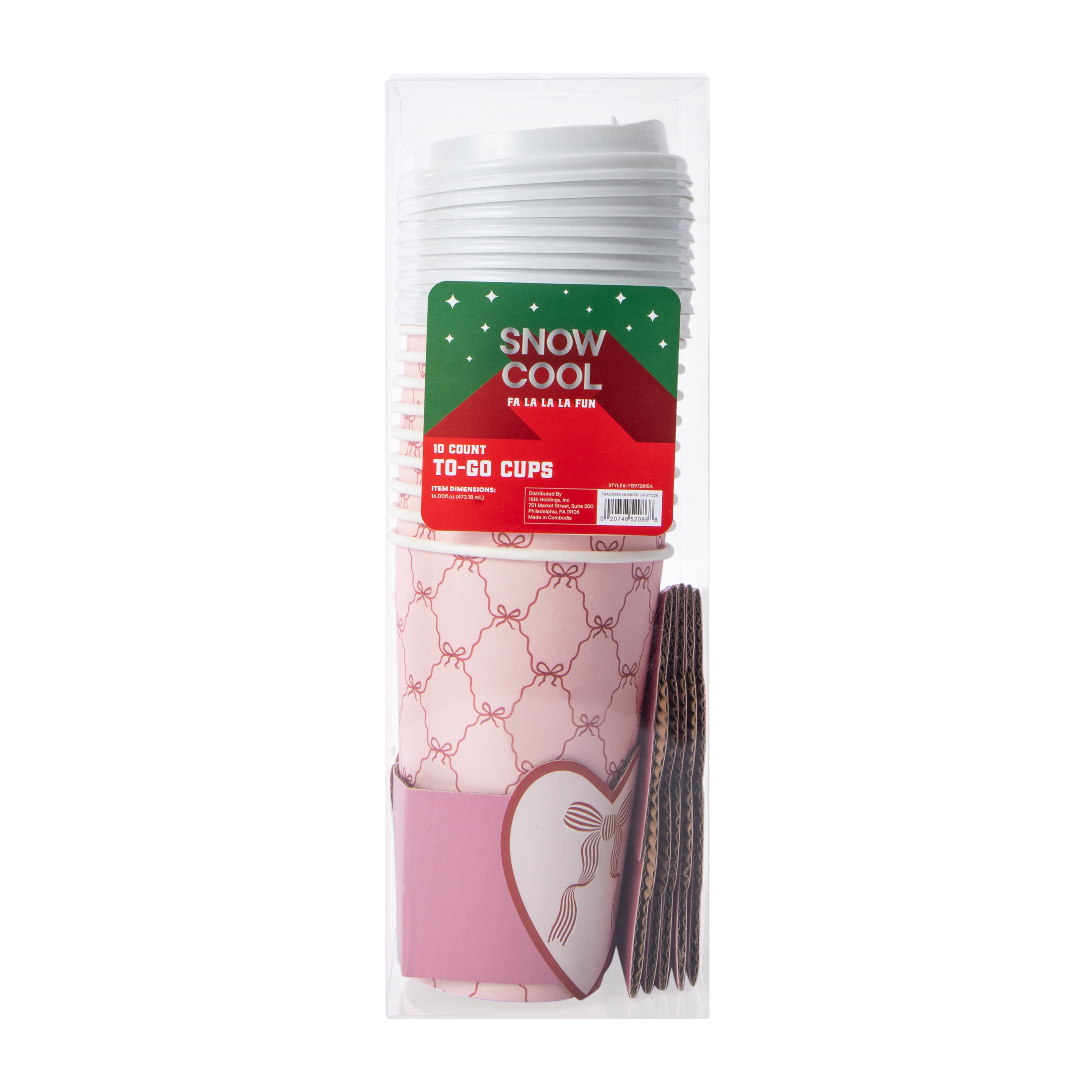 Christmas To-Go Cups 10-Pack