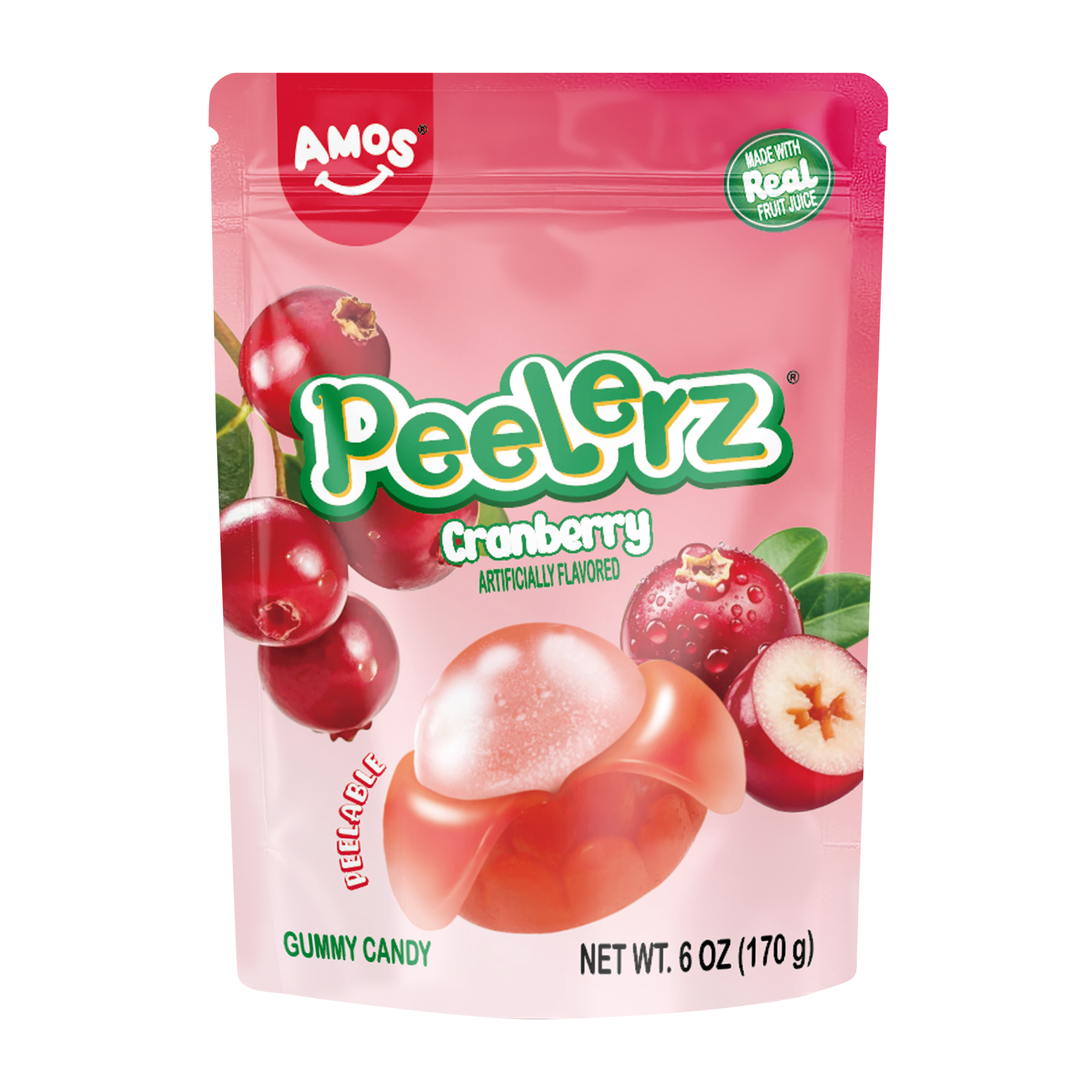 Amos® Peelerz Cranberry Gummy Candy