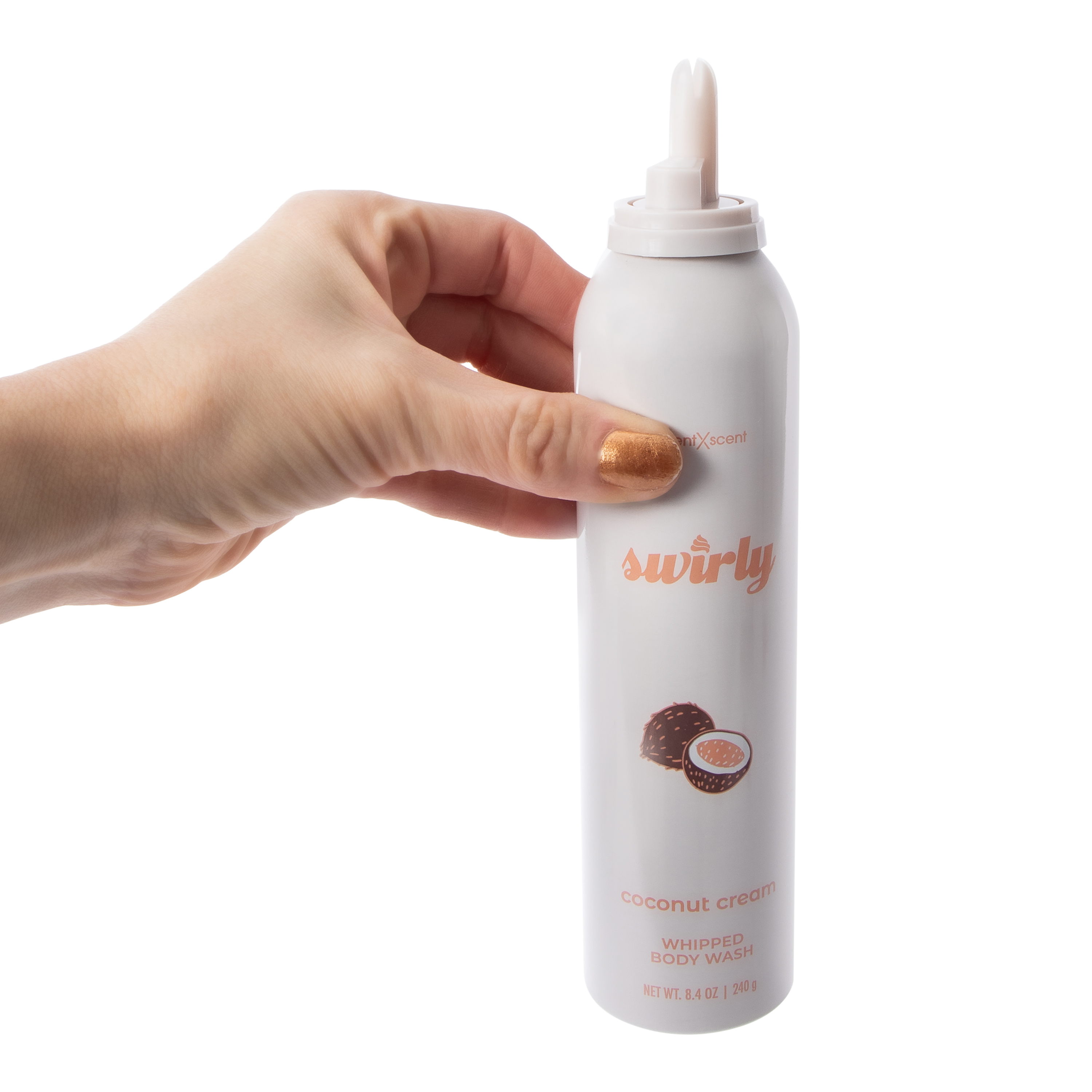 ScentXScent Swirly Coconut Cream Whipped Body Wash 8.4oz