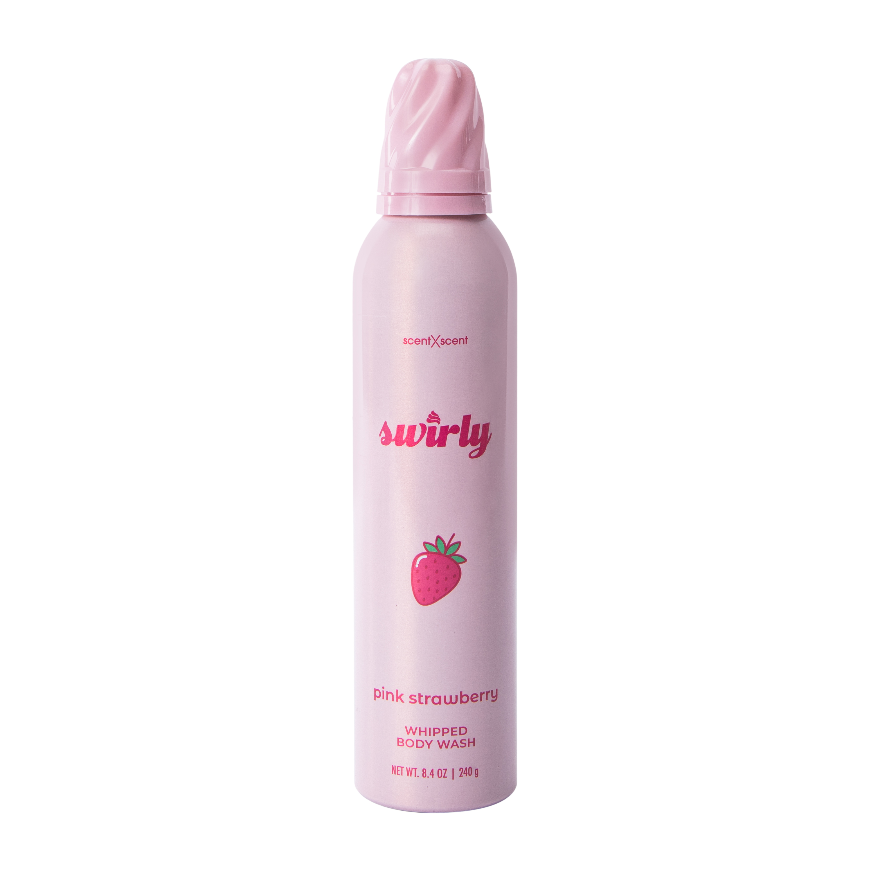 ScentXScent Swirly Pink Strawberry Whipped Body Wash 8.4oz