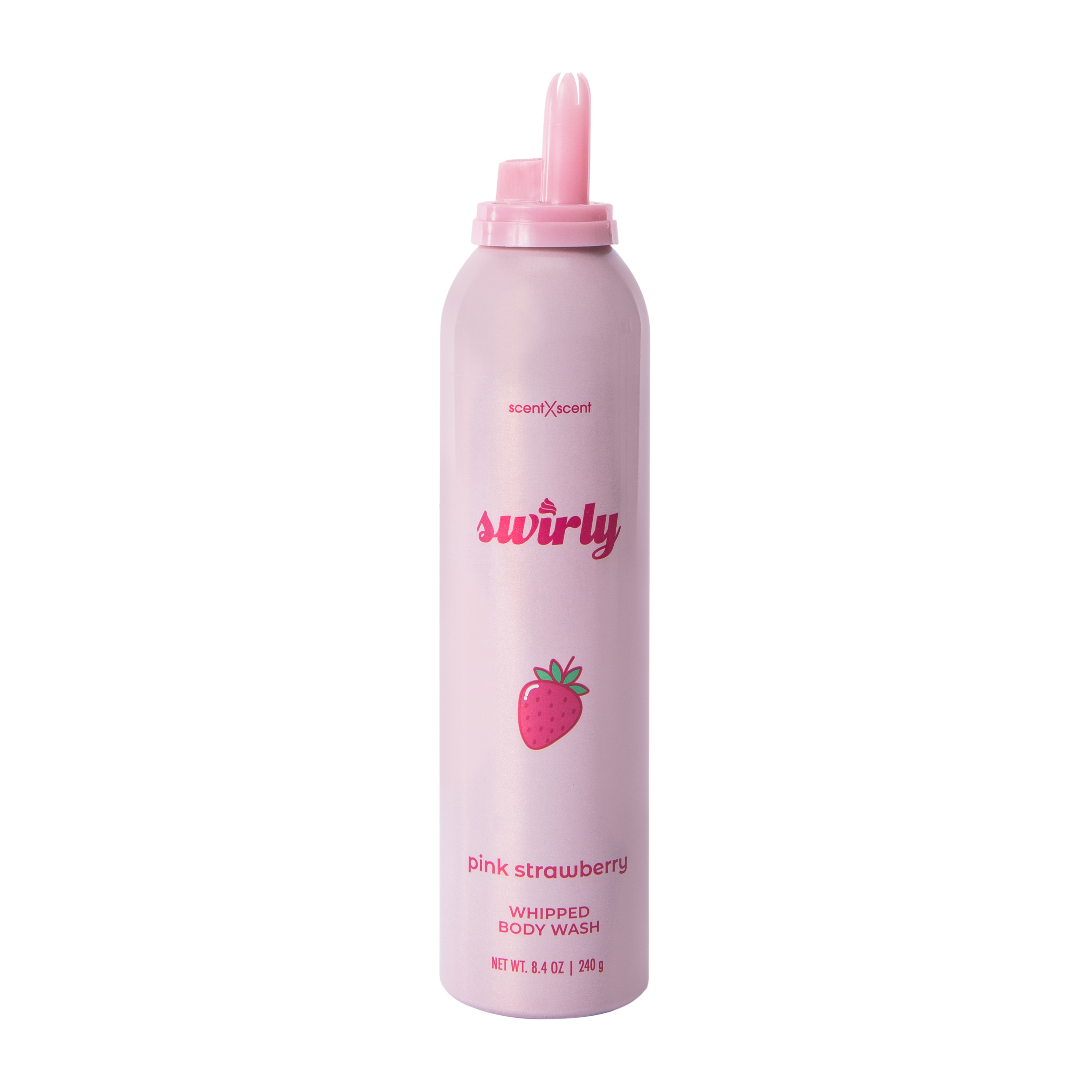 ScentXScent Swirly Pink Strawberry Whipped Body Wash 8.4oz