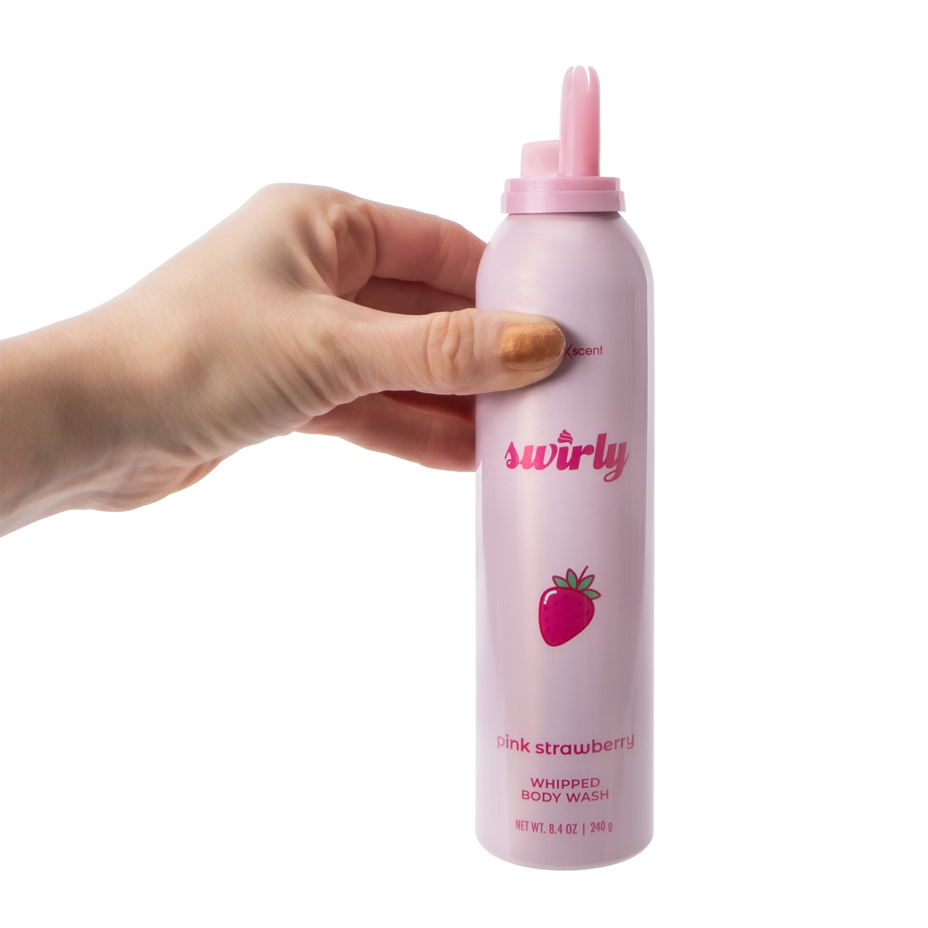 ScentXScent Swirly Pink Strawberry Whipped Body Wash 8.4oz