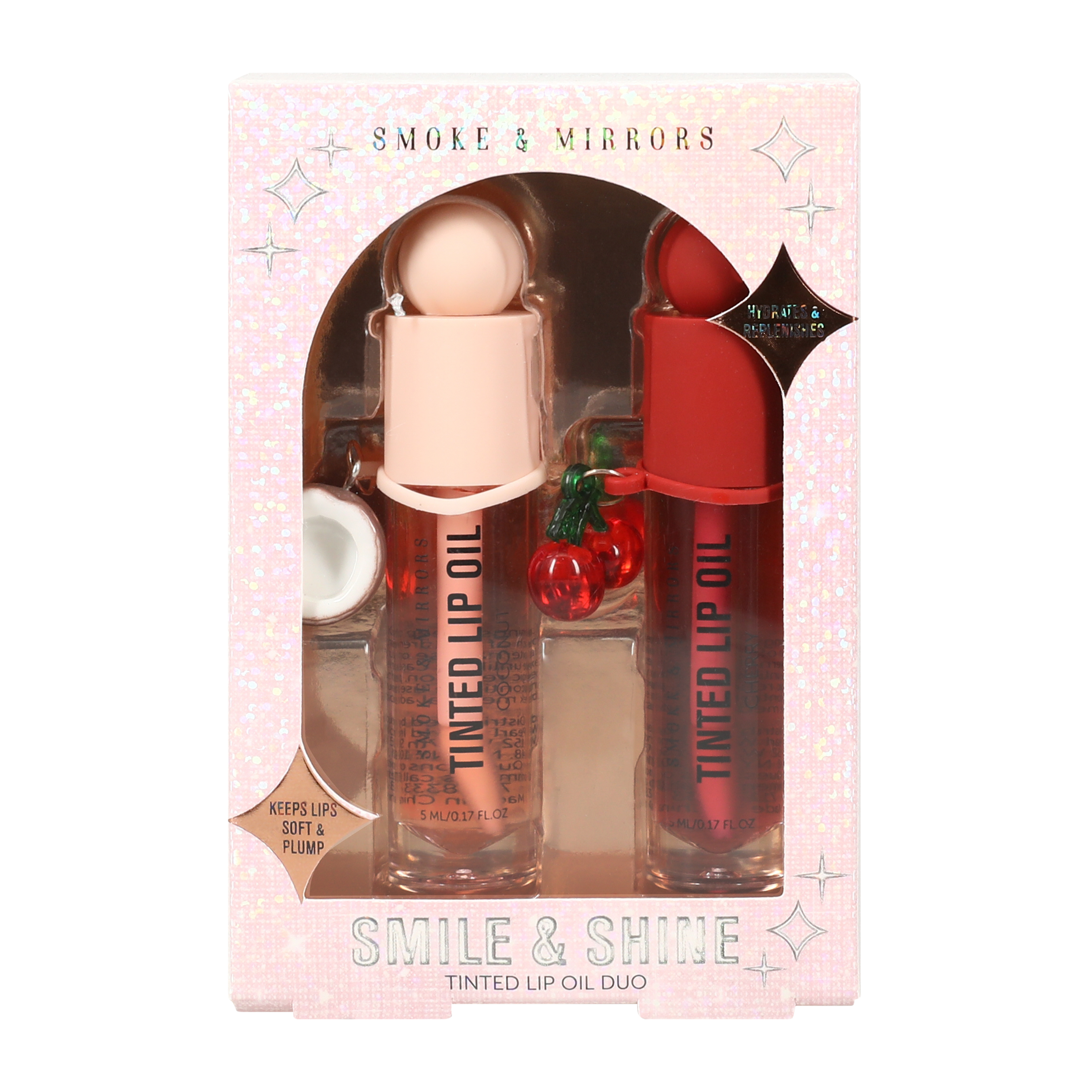 Smoke & Mirrors Smile & Shine Tinted Lip Oil Duo Pack