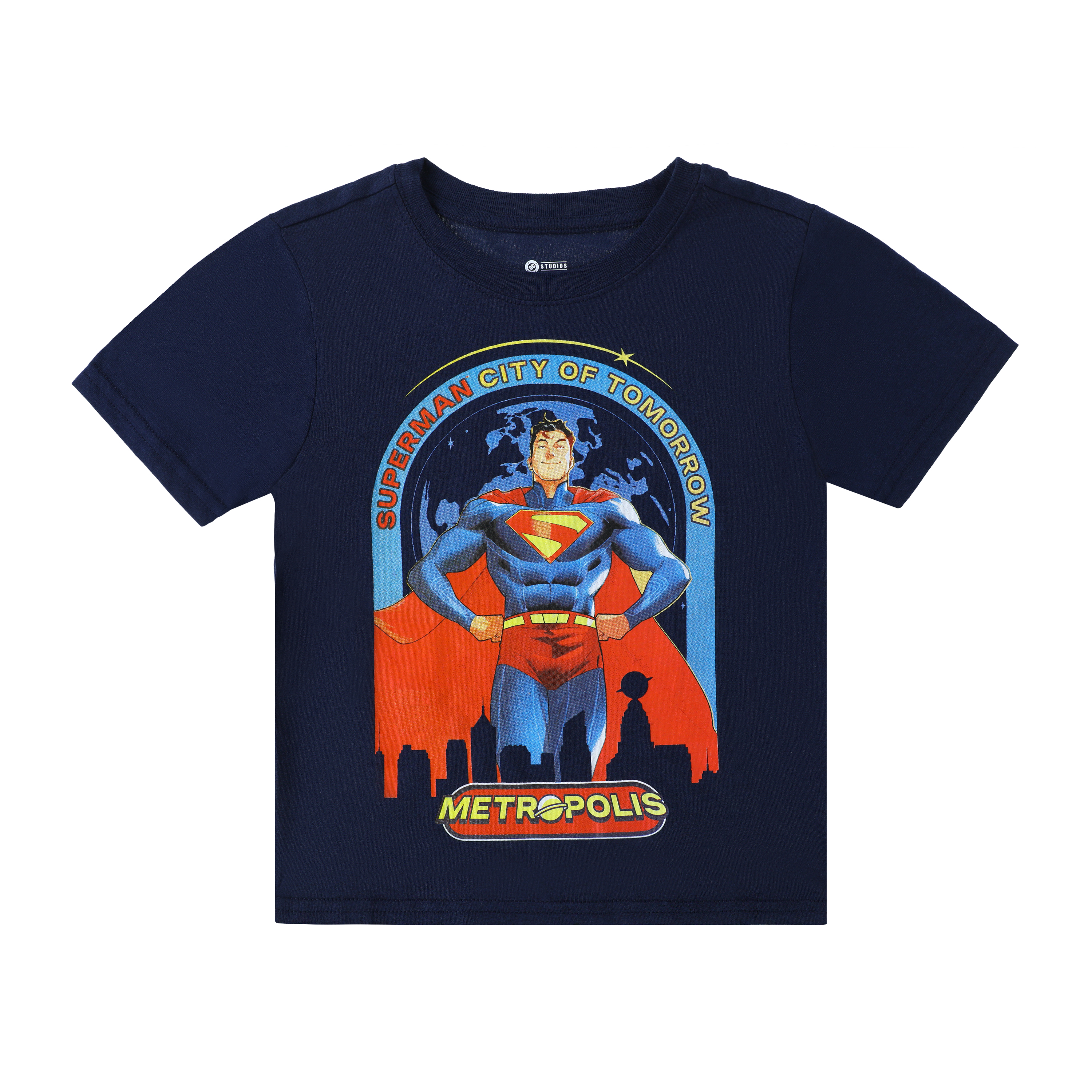 Kids Superman City Of Tomorrow Metropolis Graphic Tee