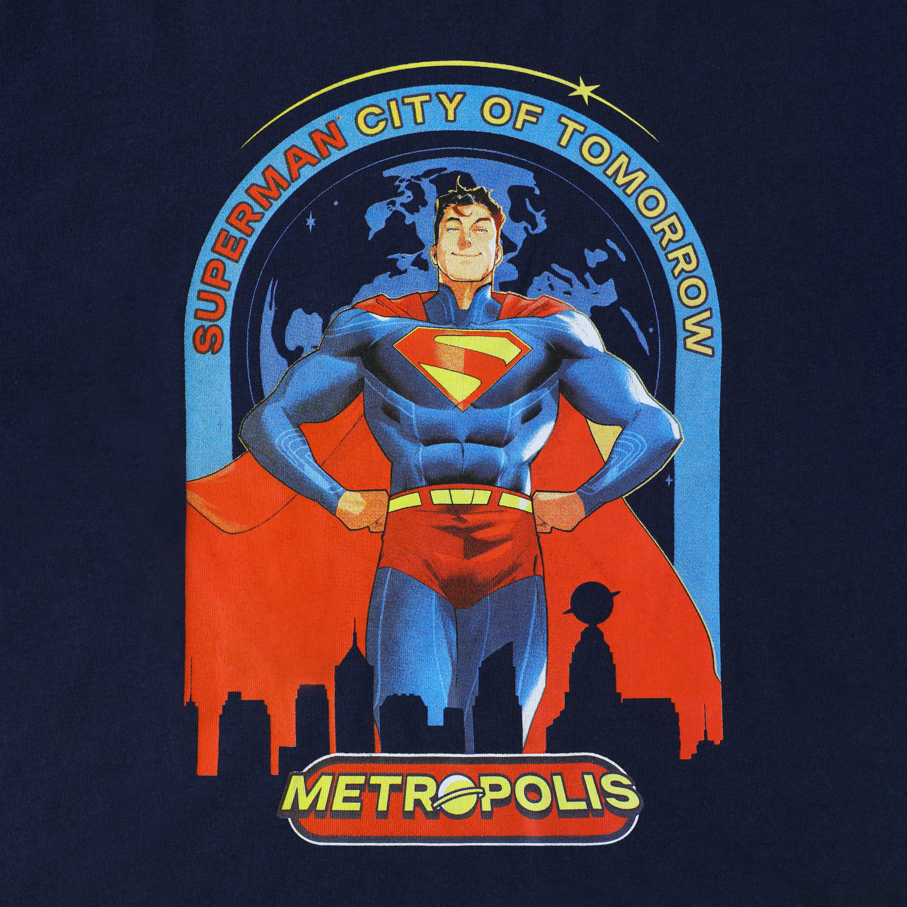 Kids Superman City Of Tomorrow Metropolis Graphic Tee