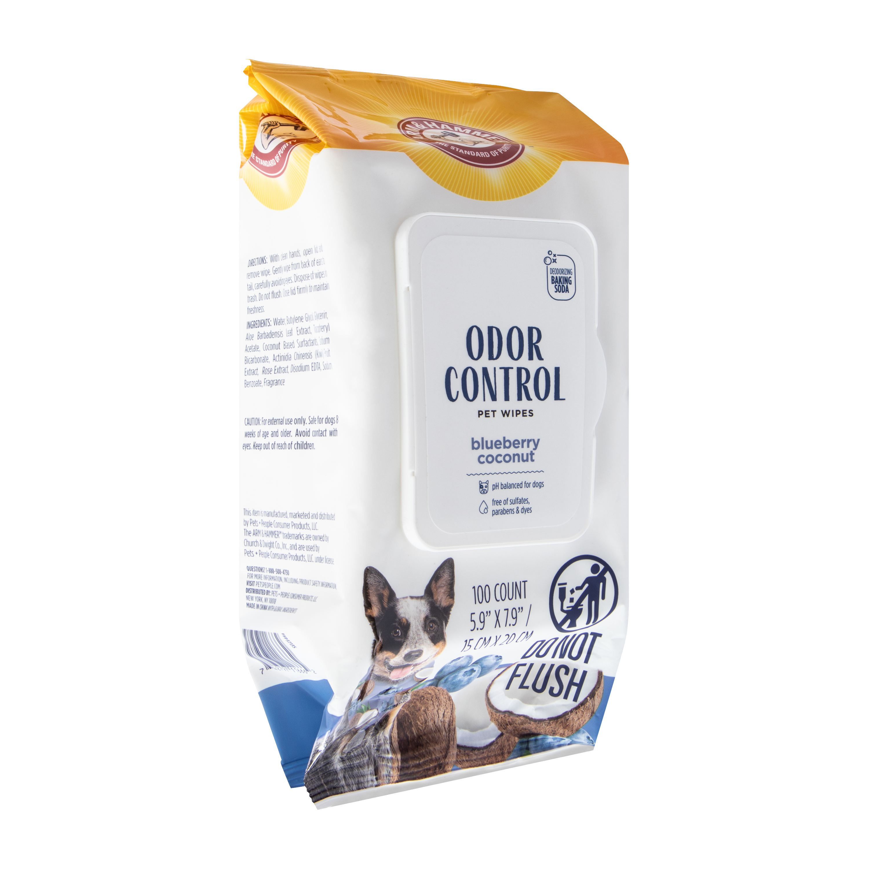 Arm & Hammer™ Odor Control Blueberry Coconut Pet Wipes