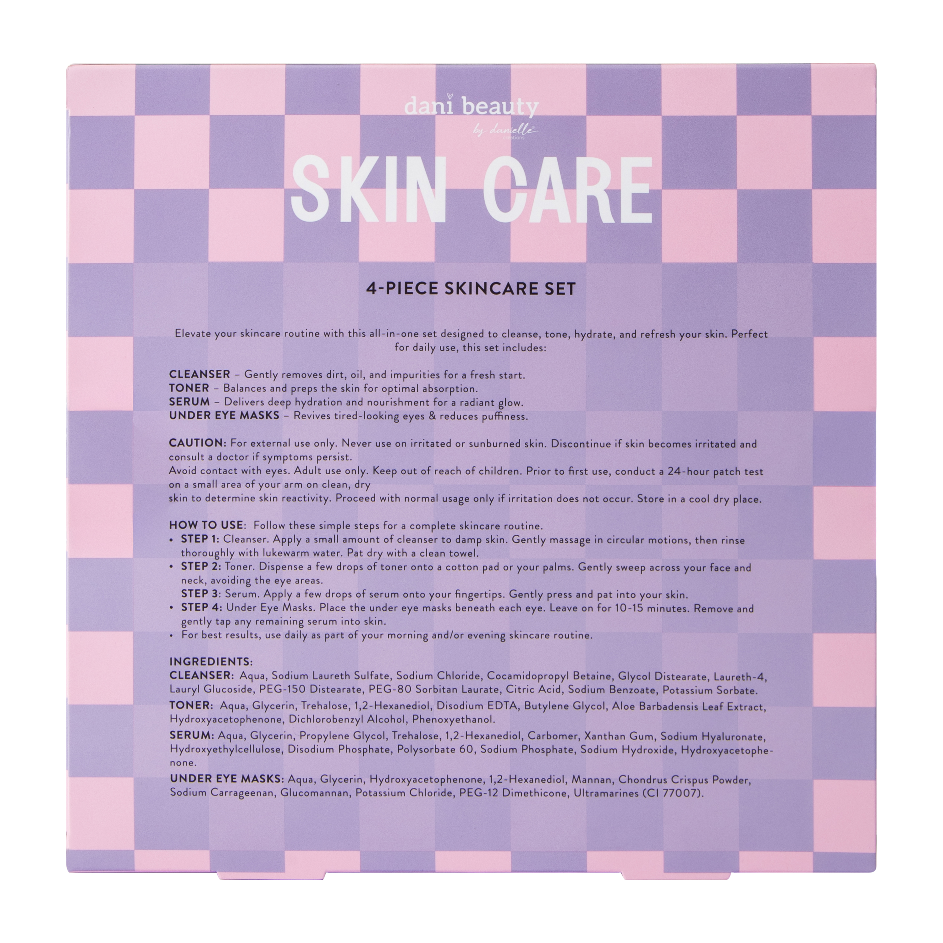 Dani Beauty By Danielle Creations® Skin Care 4-Pack Set