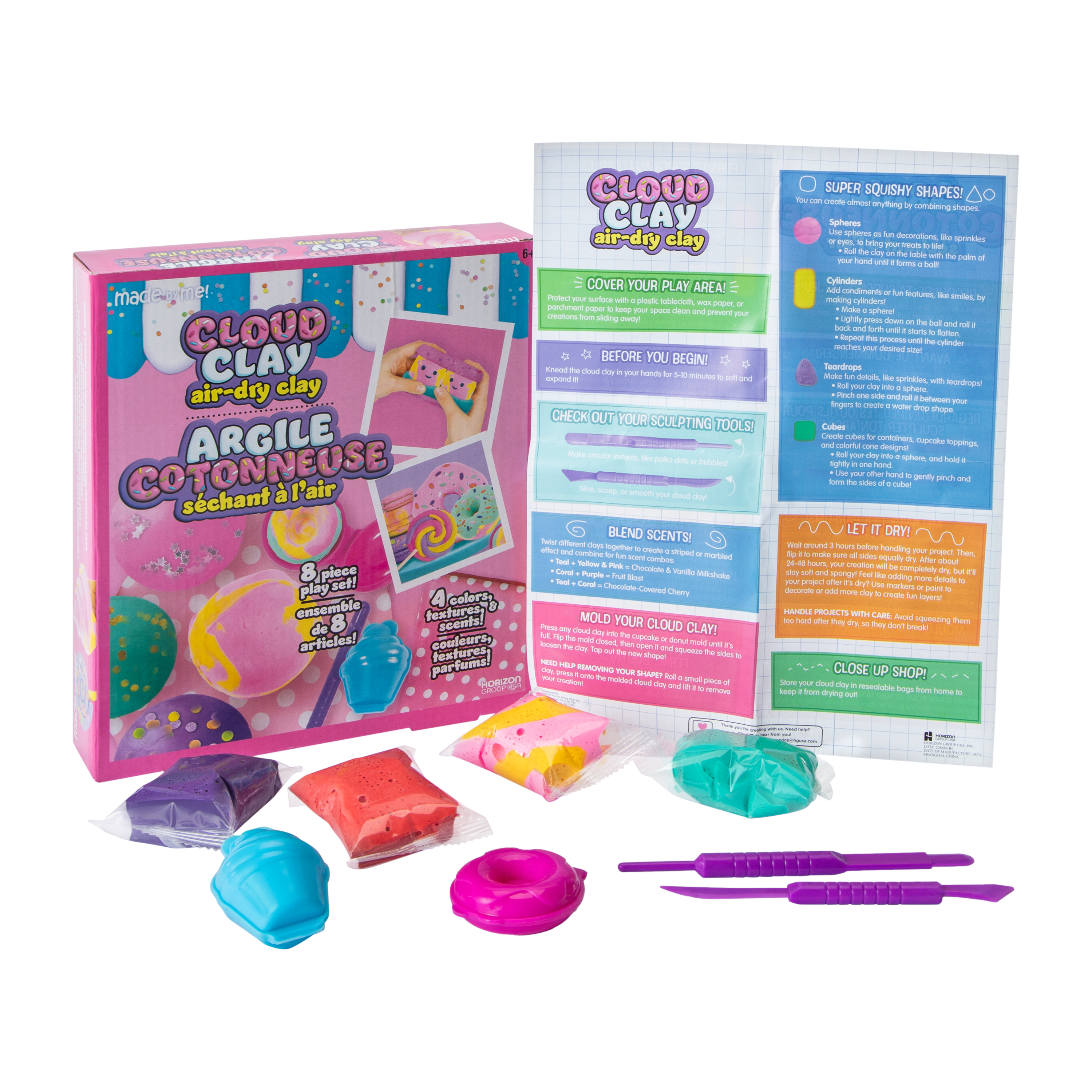 Made By Me® Cloud Clay Air-Dry Clay Play Set 8-Pc