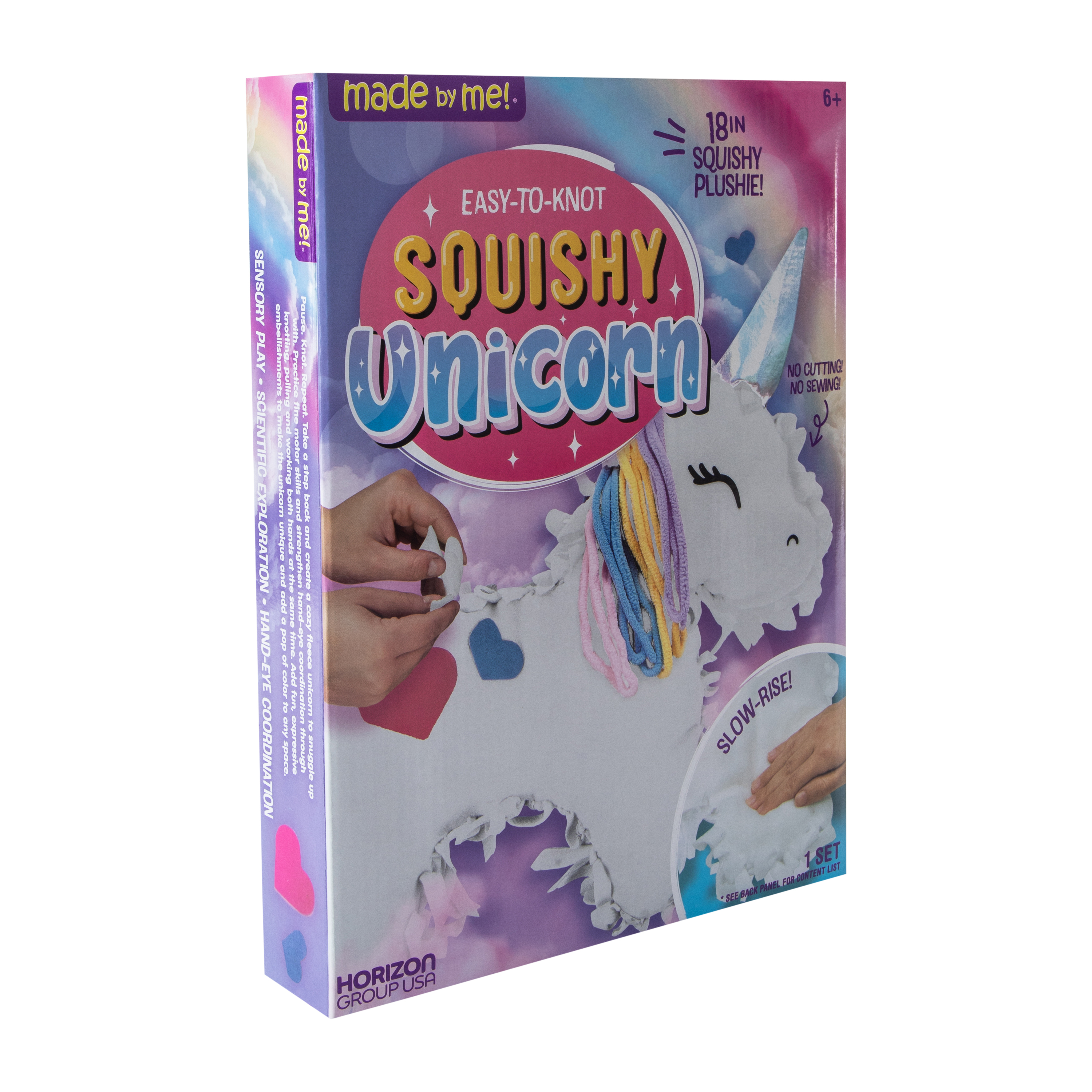 Made By Me® Easy-To-Knot Squishy Unicorn Plush Set