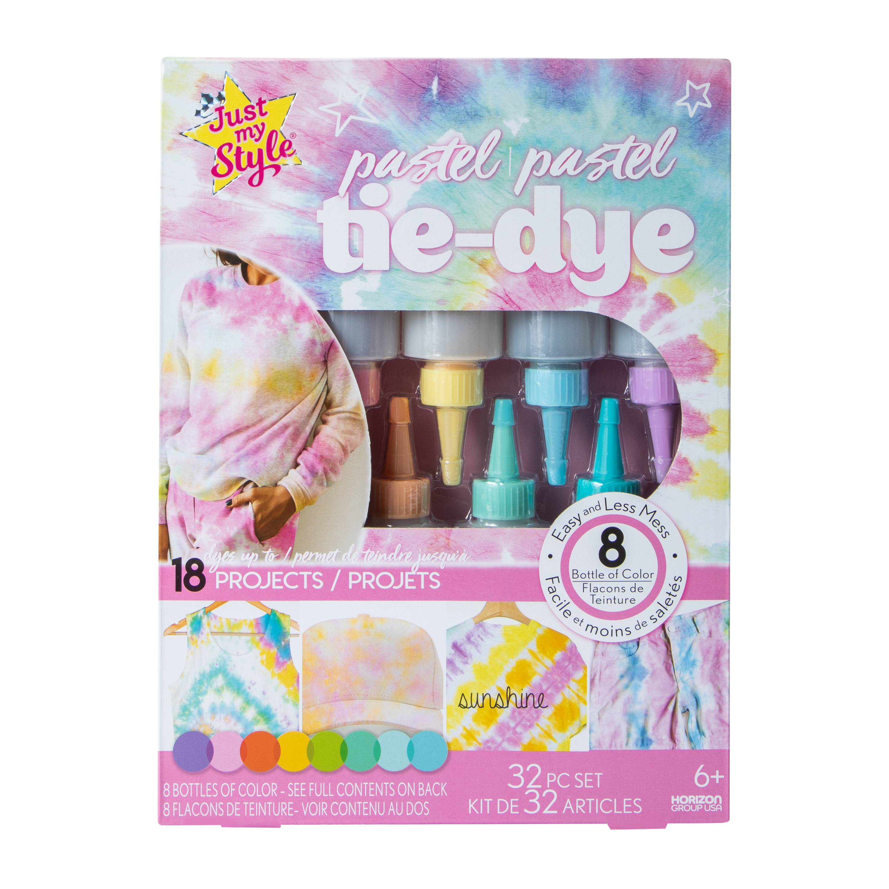 Just My Style® Pastel Tie Dye Set 32-Pc