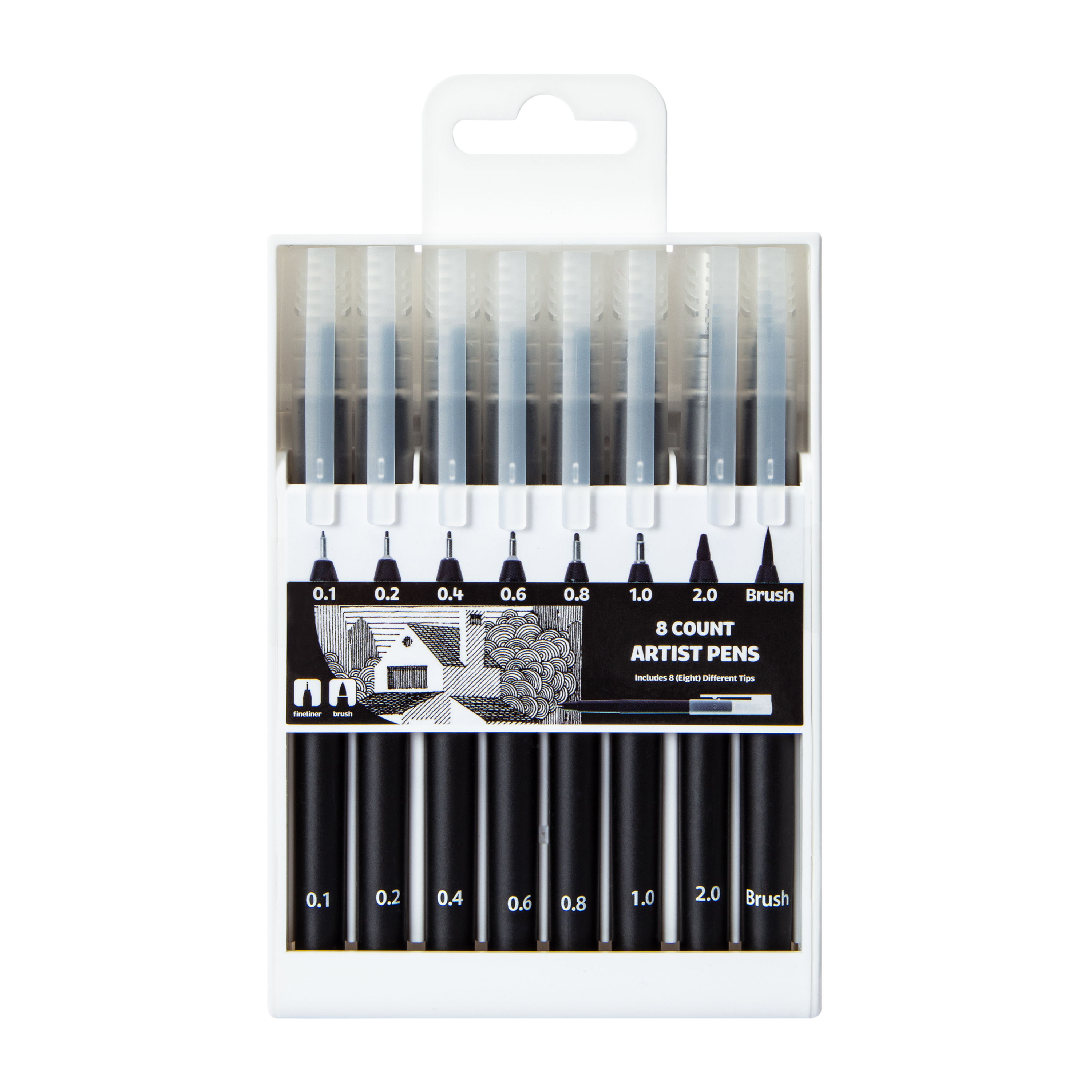 Artist Pens 8-Count