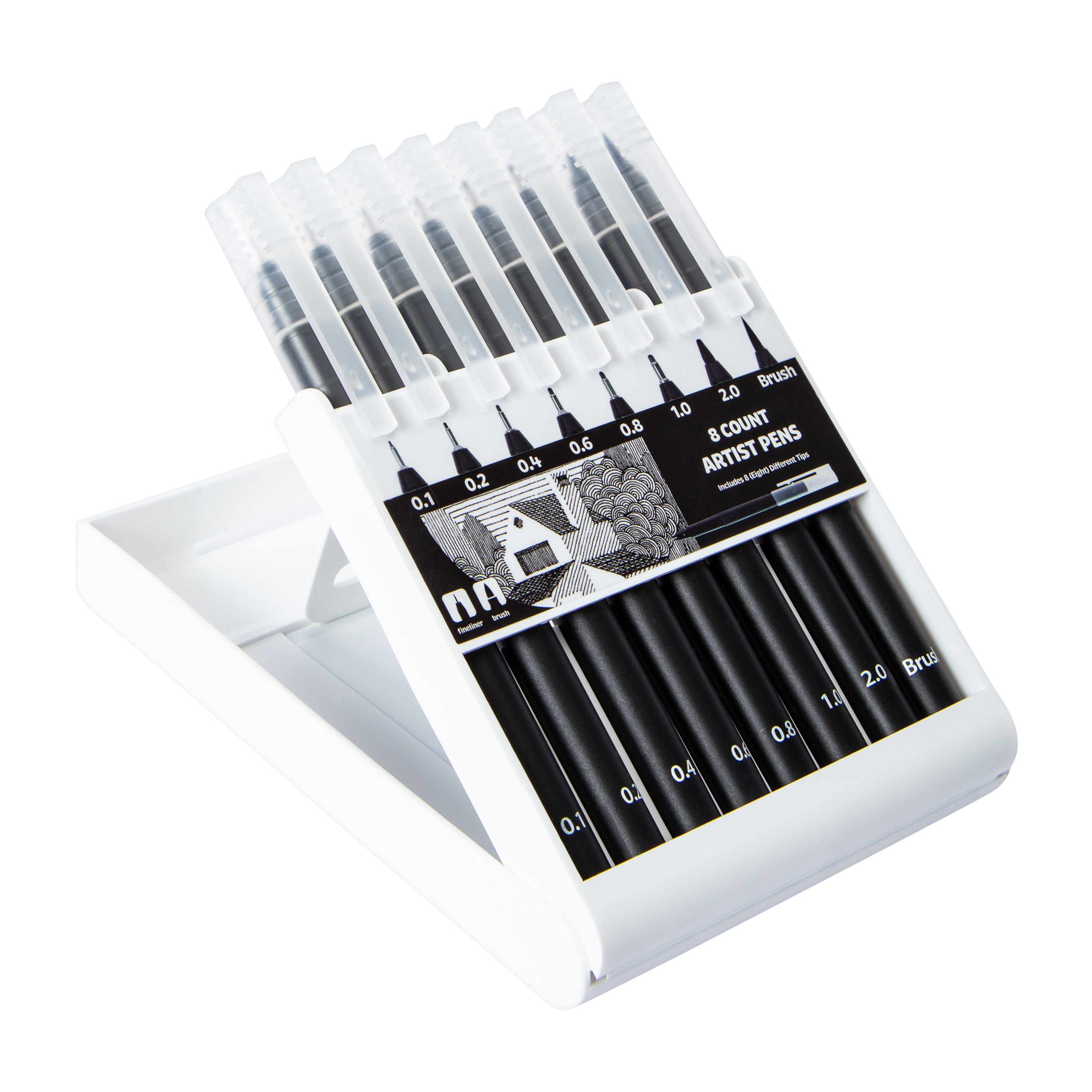 Artist Pens 8-Count