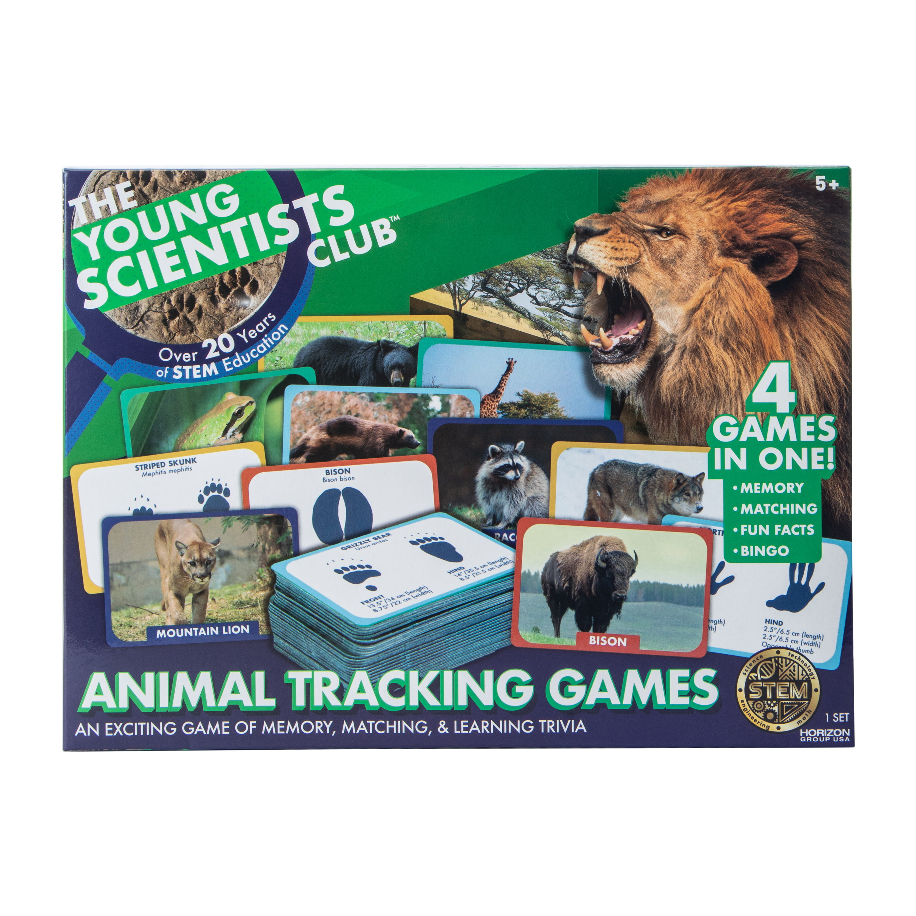 The Young Scientists Club™ Animal Tracking Games Set
