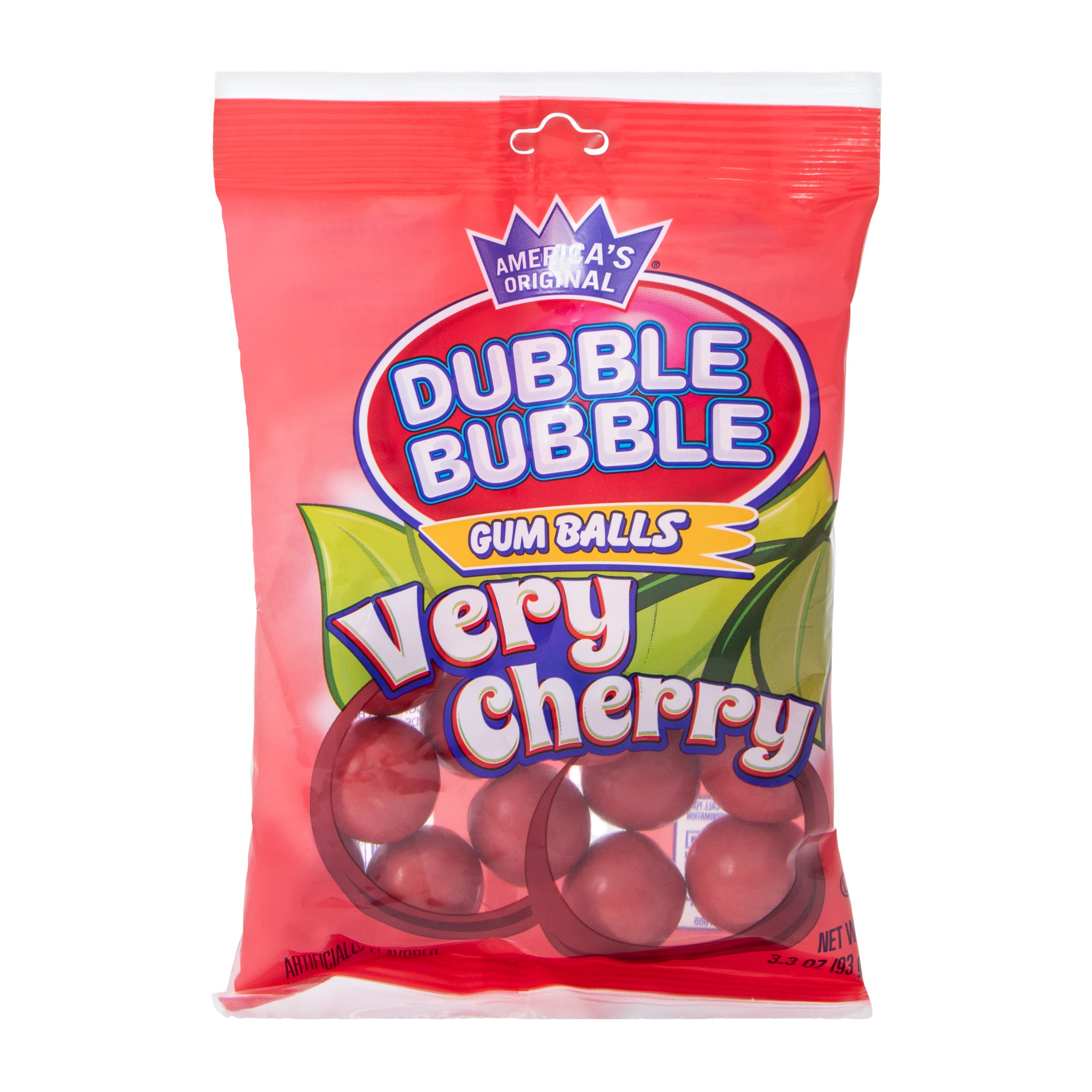 Dubble Bubble® Very Cherry Gum Balls 3.3oz