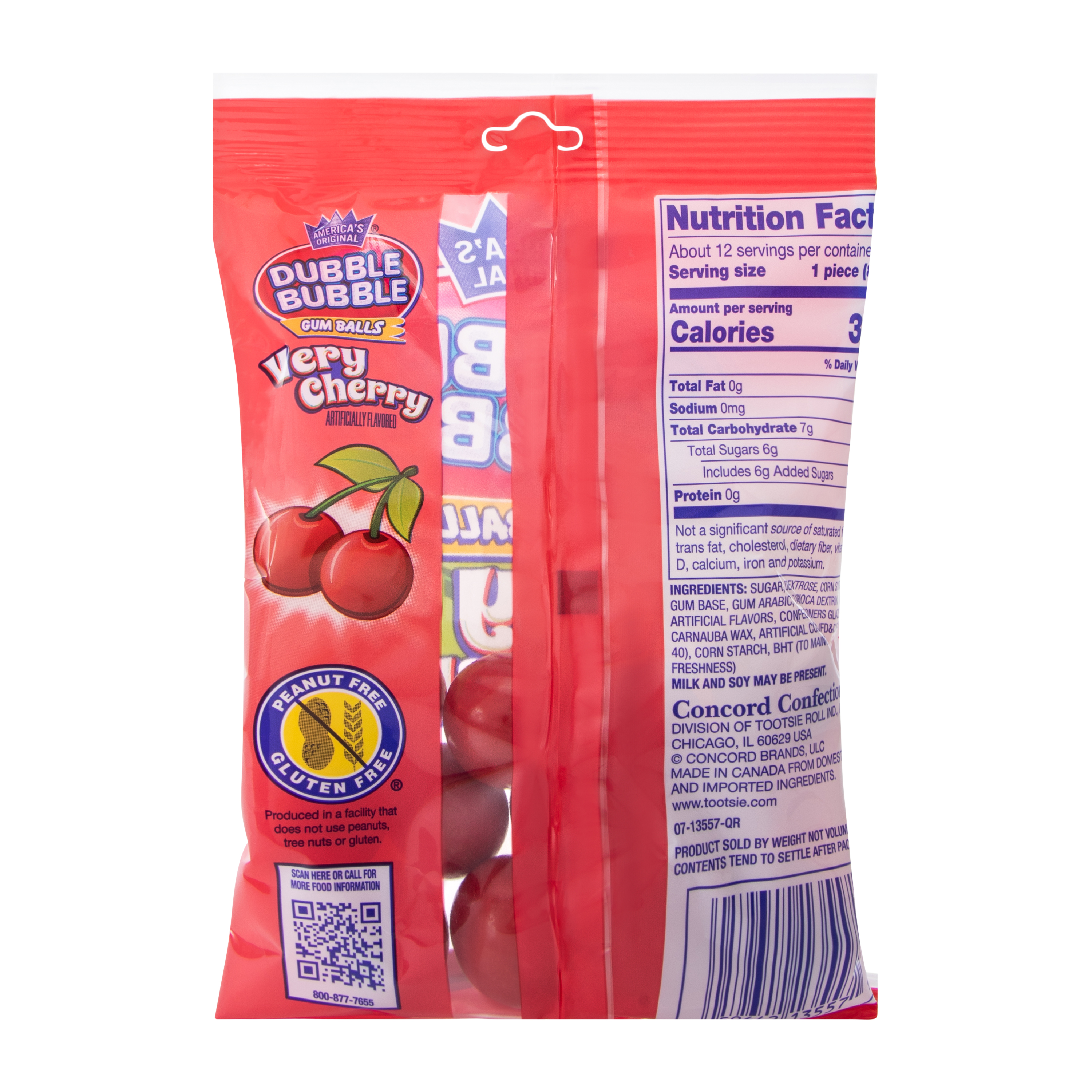 Dubble Bubble® Very Cherry Gum Balls 3.3oz