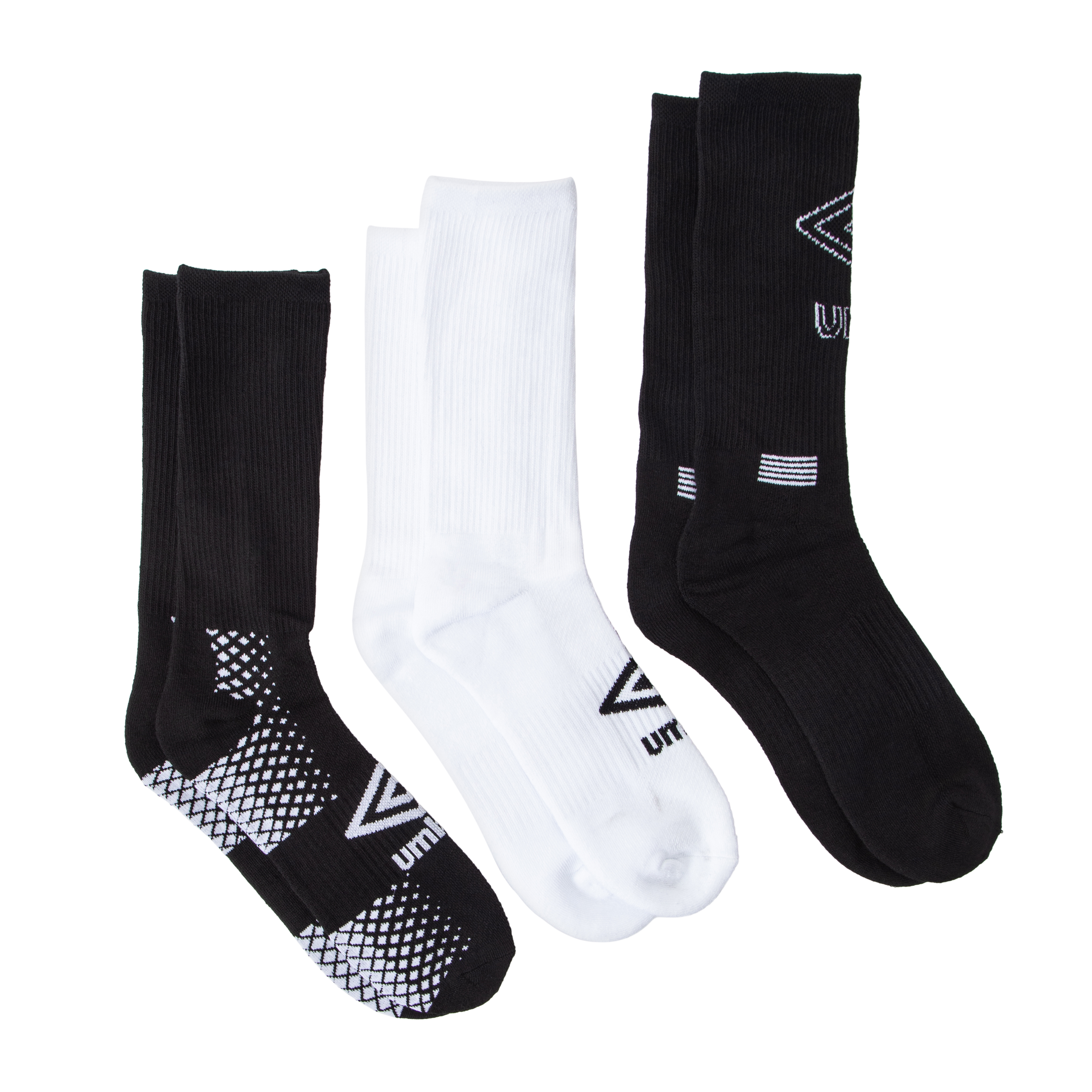 Young Mens Umbro Preformance Crews 3-Pairs