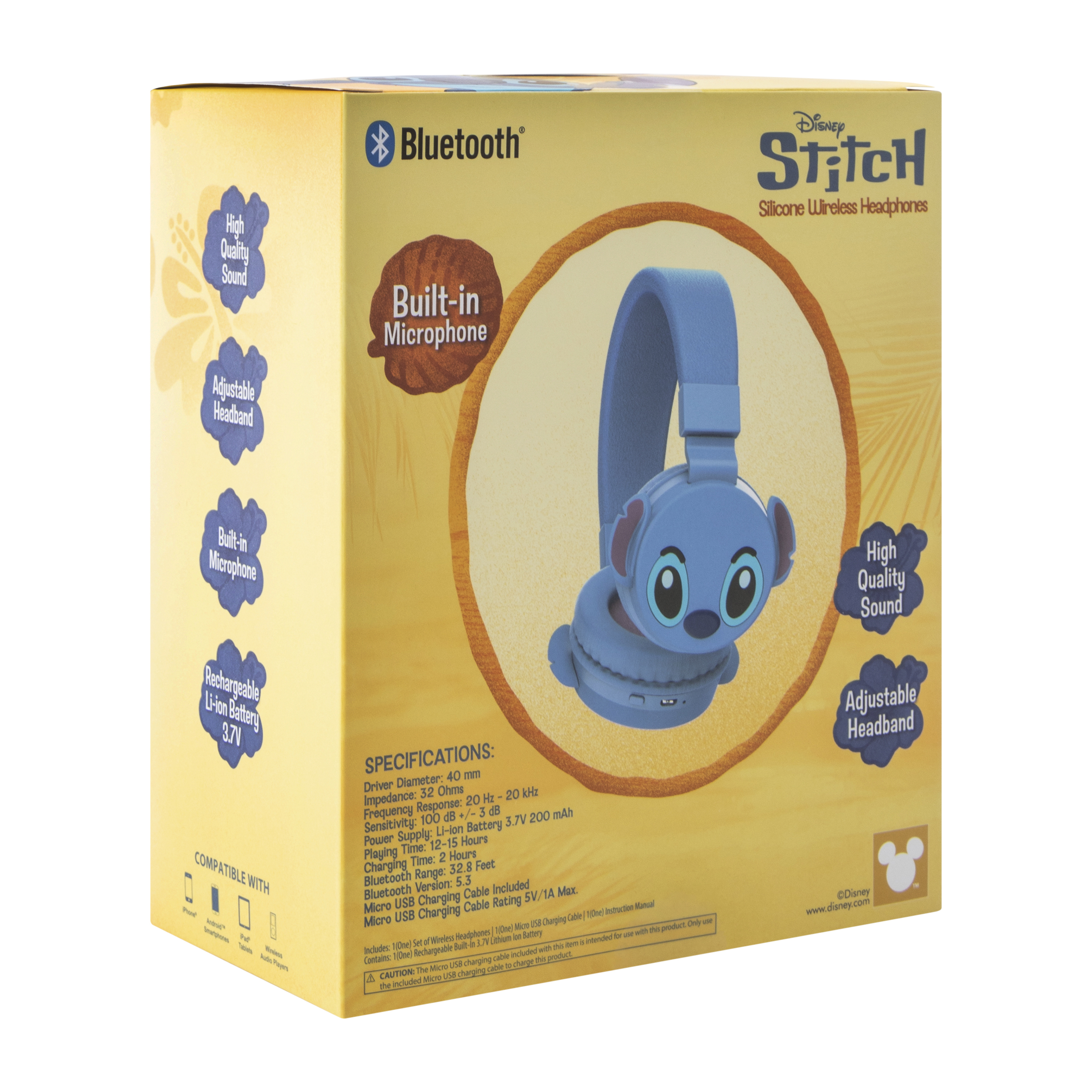 Disney Stitch Silicone Wireless Headphones