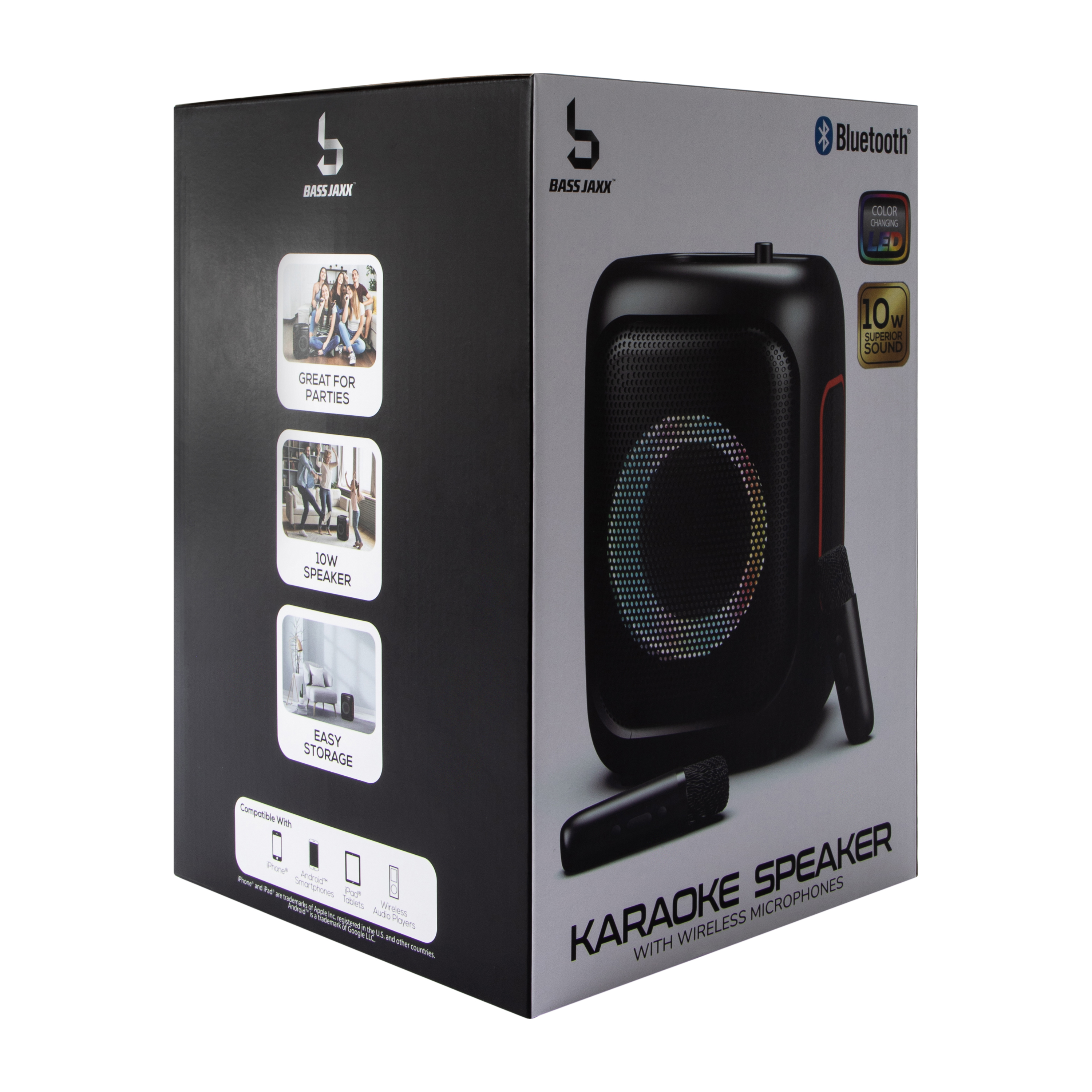 Bass Jaxx™ Karaoke Speaker With Wireless Microphones