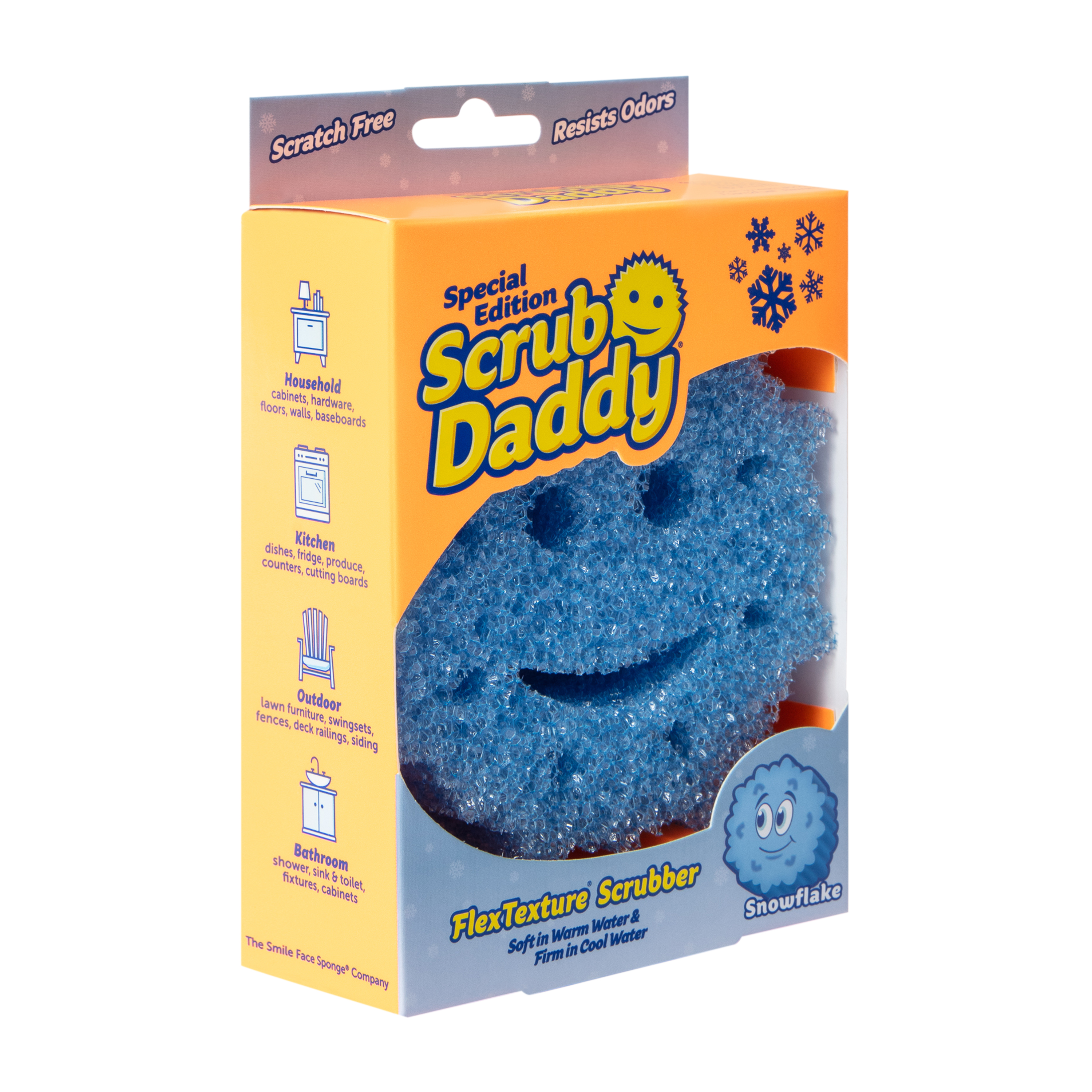 Scrub Daddy® Special Edition Snowflake FlexTexture® Scrubber