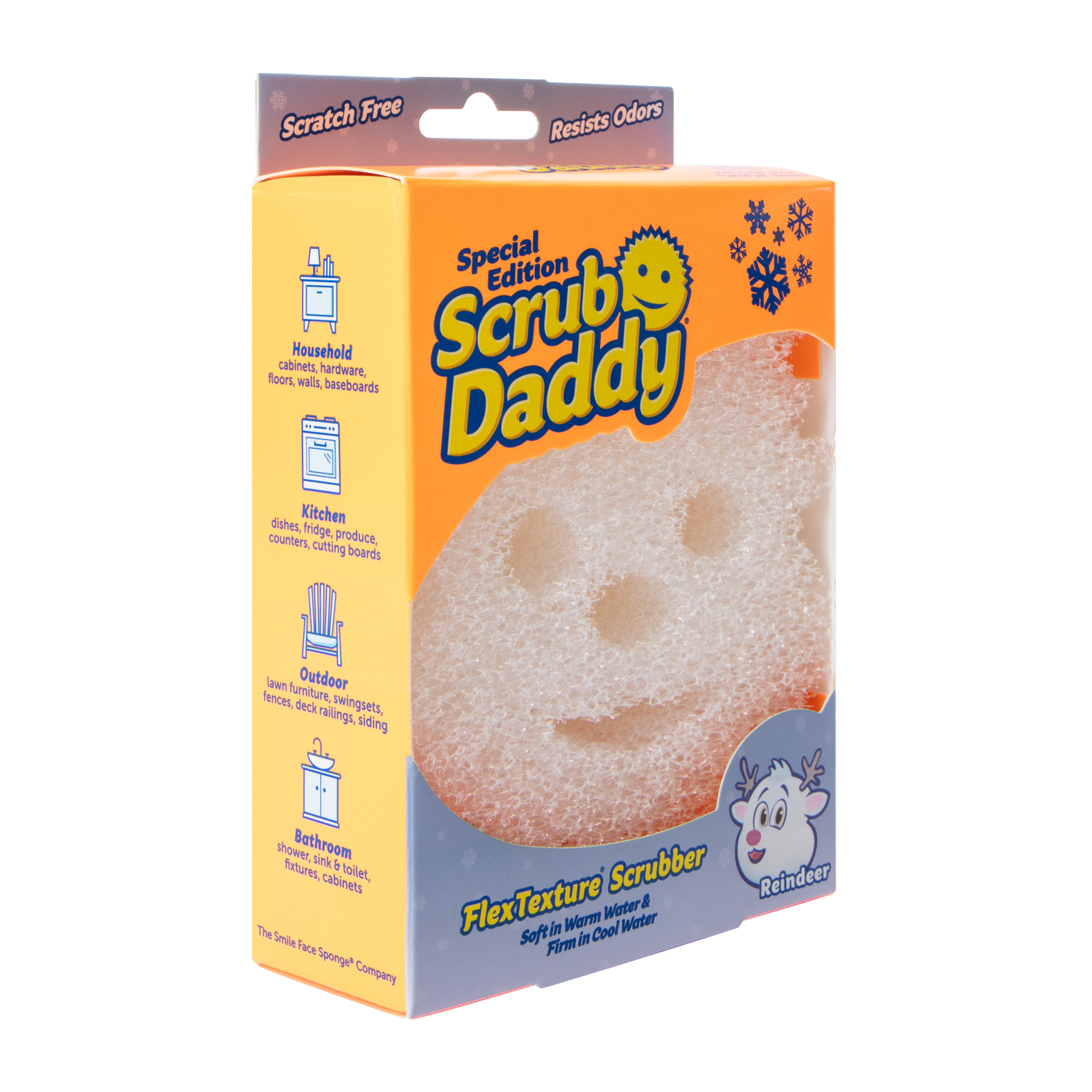 Scrub Daddy® Special Edition Reindeer FlexTexture® Scrubber