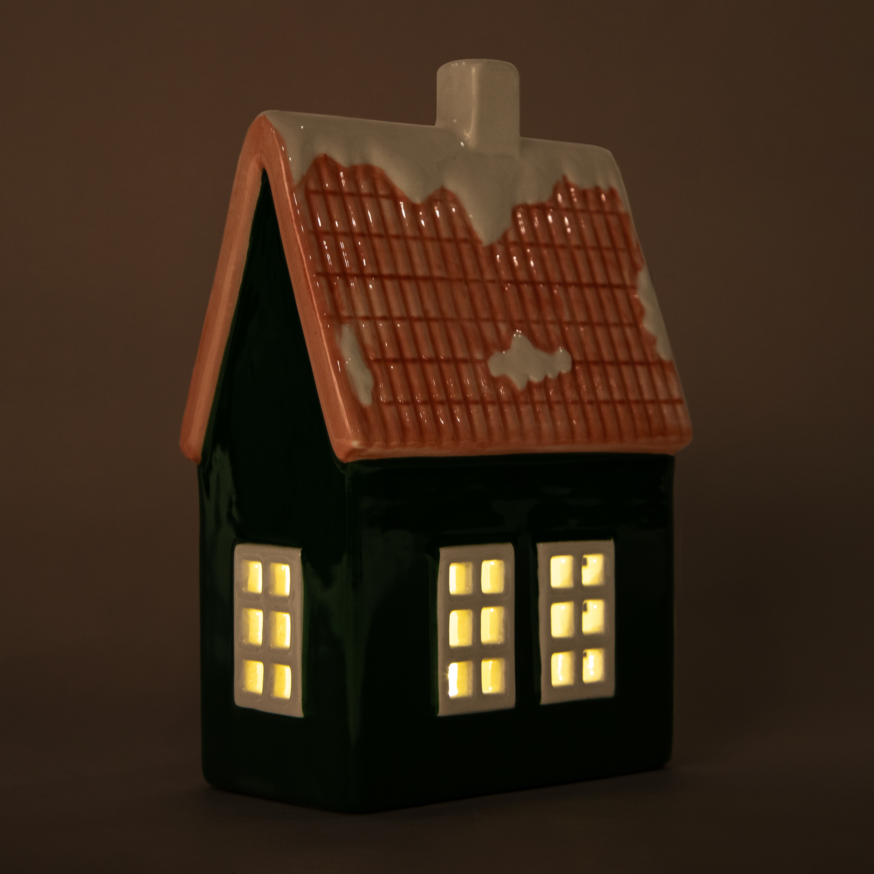 Snow Cool Christmas Ceramic House